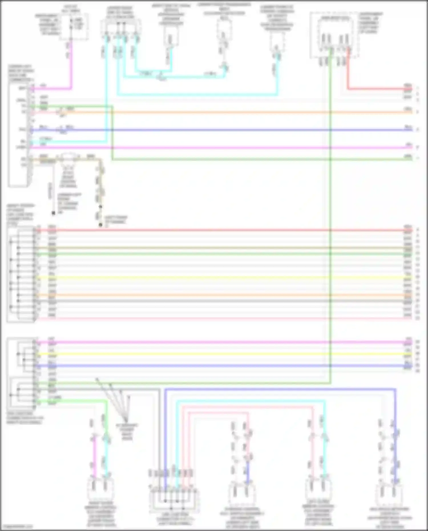 Wiring diagram right outer mirror control ecu assembly for Toyota Highlander III facelift (2016-2019) (5 of 11)