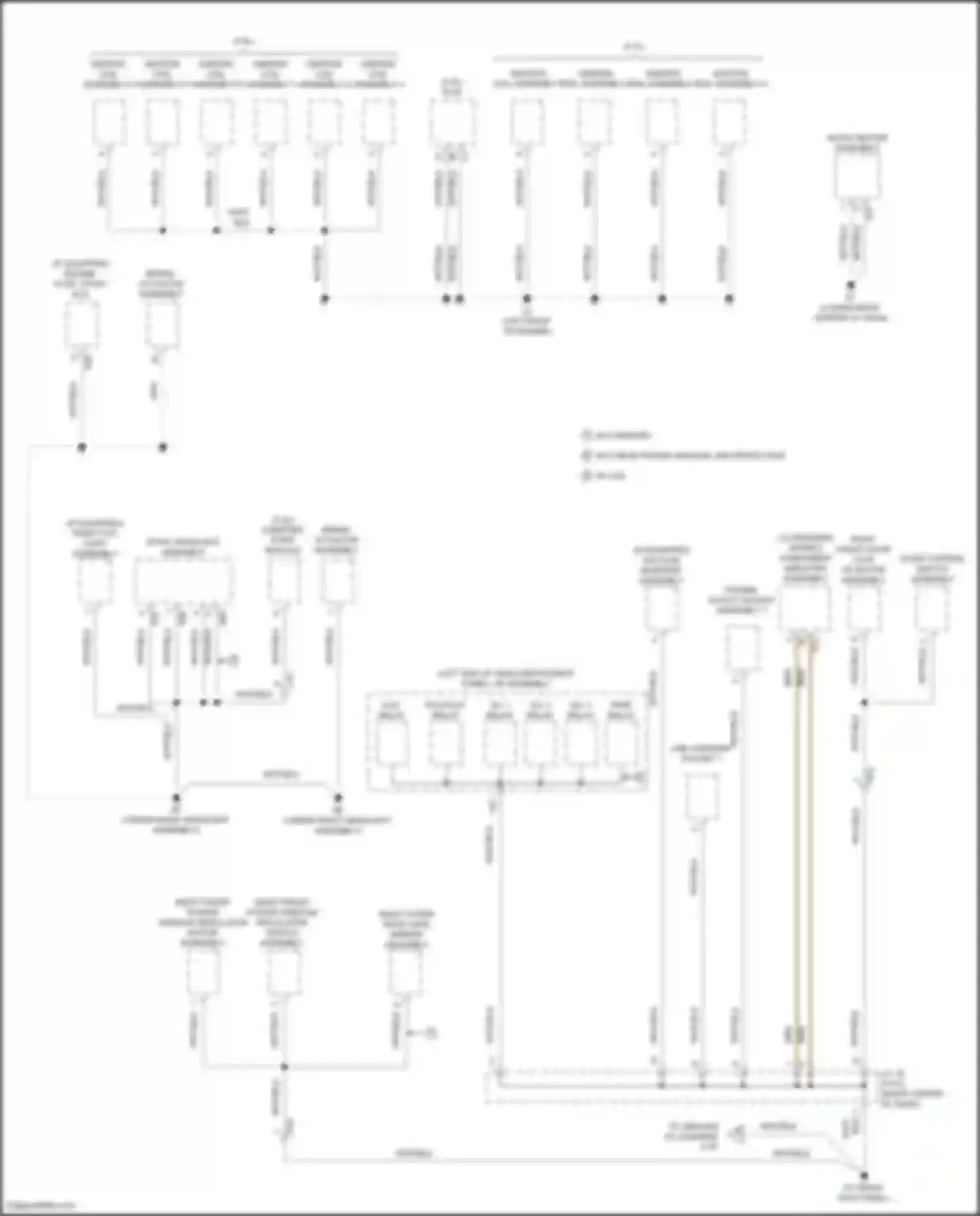 Wiring diagram right outer rear view mirror assembly for Toyota Highlander III facelift (2016-2019) (4 of 8)