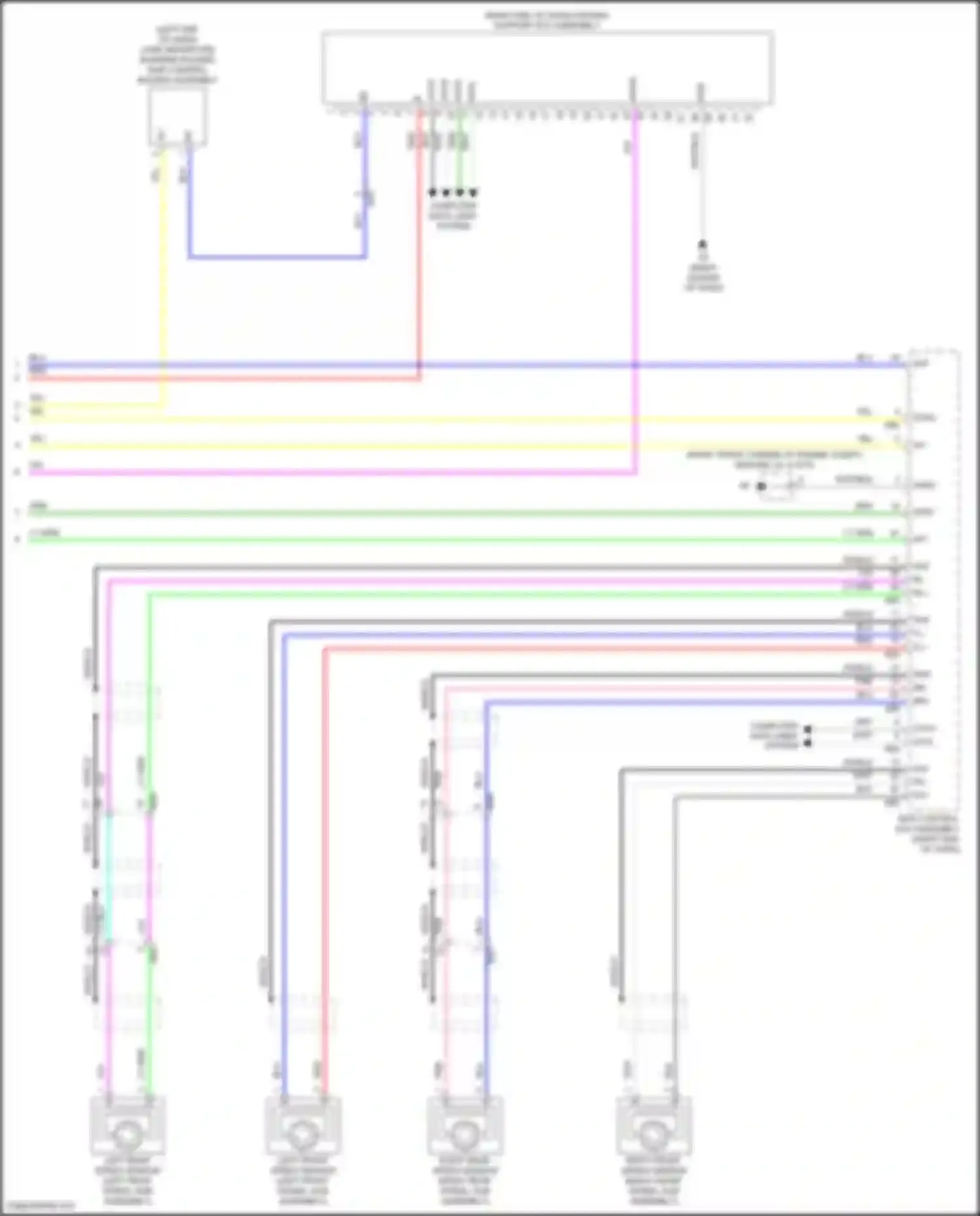 Wiring diagram right rear speed sensor for Toyota Highlander III facelift (2016-2019) (6 of 6)