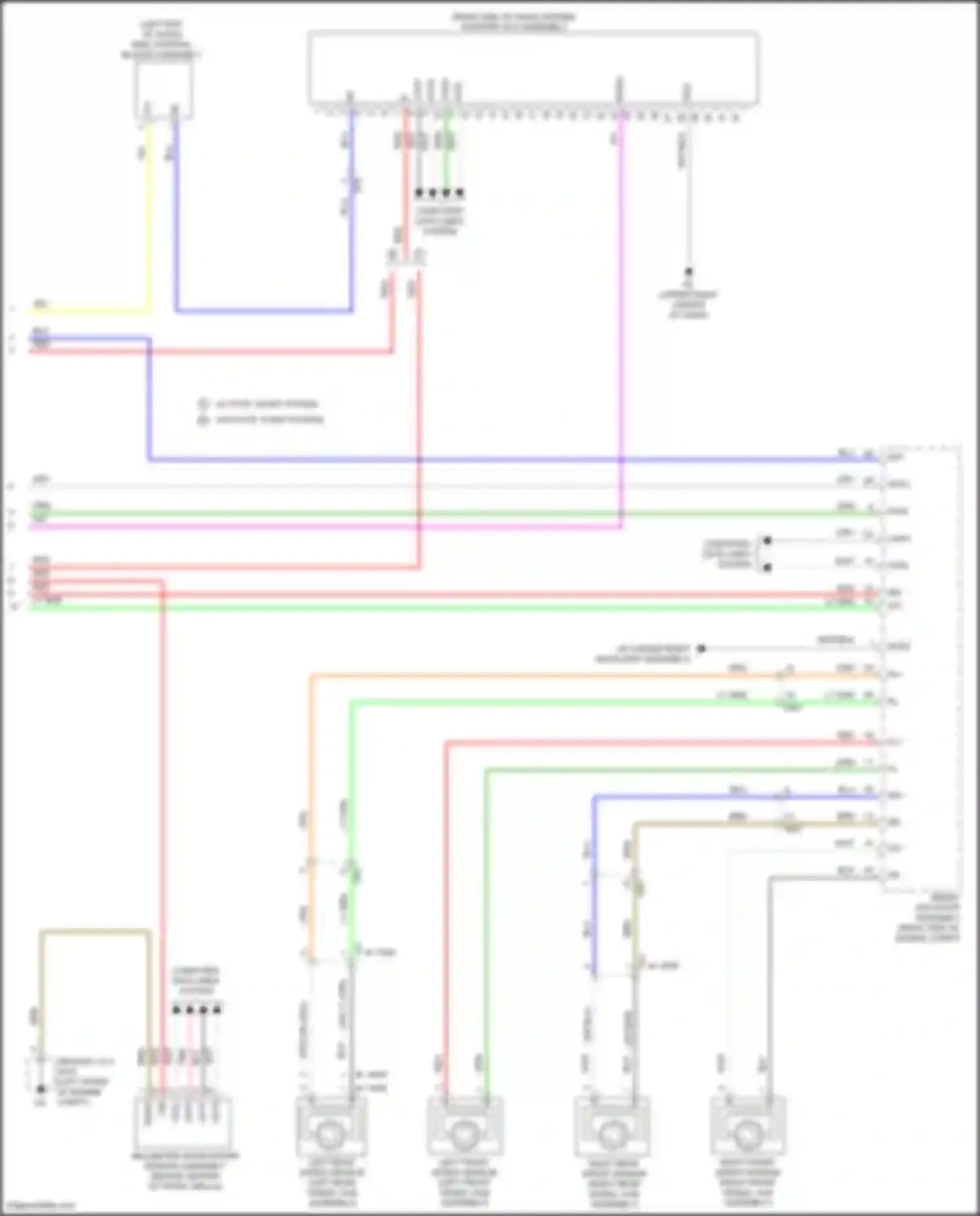Wiring diagram right rear speed sensor for Toyota Highlander III facelift (2016-2019) (5 of 6)