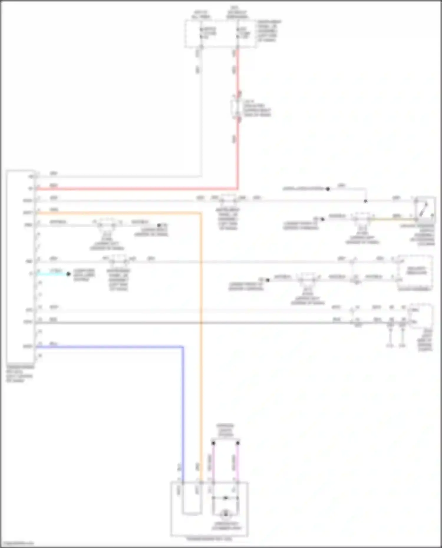Wiring diagram security indicator for Toyota Highlander III facelift (2016-2019) (1 of 1)