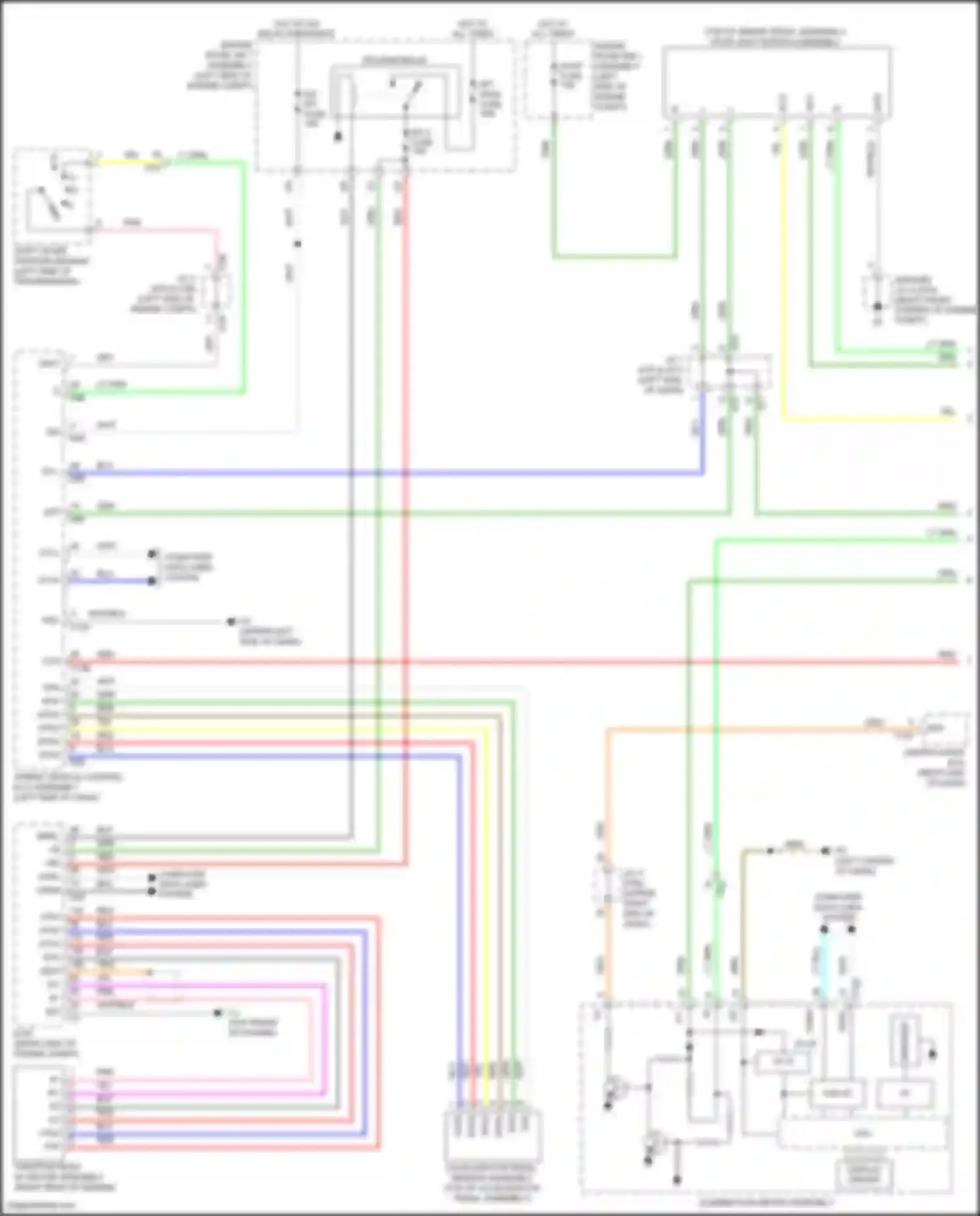 Wiring diagram shift lever position sensor for Toyota Highlander III facelift (2016-2019) (2 of 4)