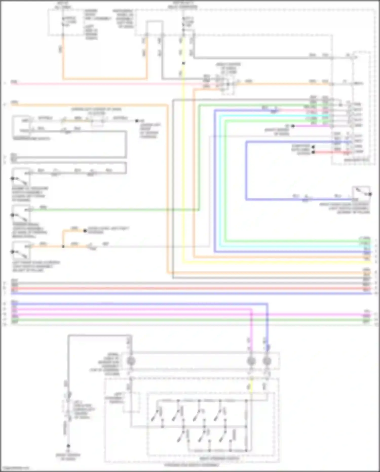 Wiring diagram temperature switch for Toyota Highlander III facelift (2016-2019) (2 of 2)