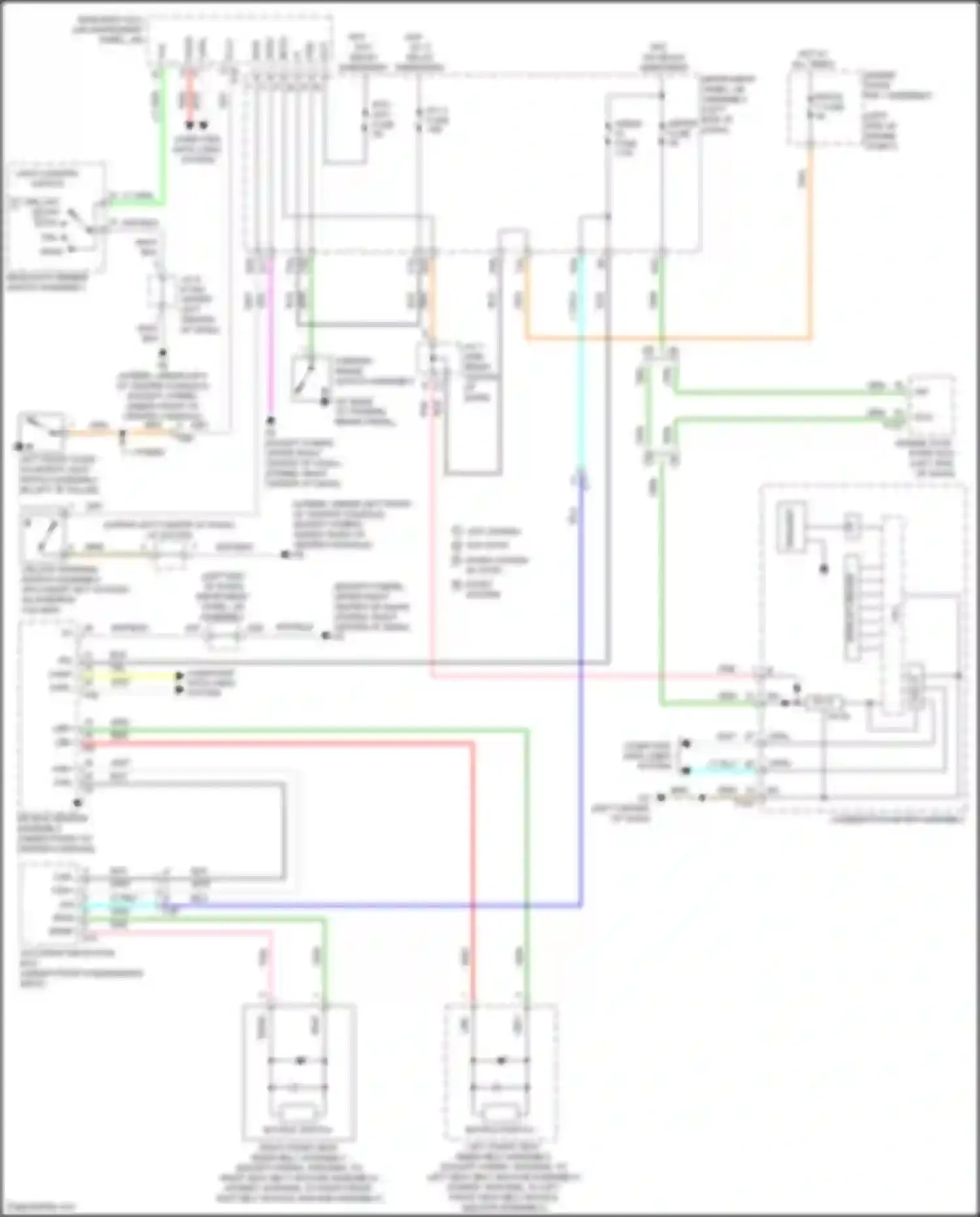 Wiring diagram unlock warning switch assembly for Toyota Highlander III facelift (2016-2019) (4 of 5)