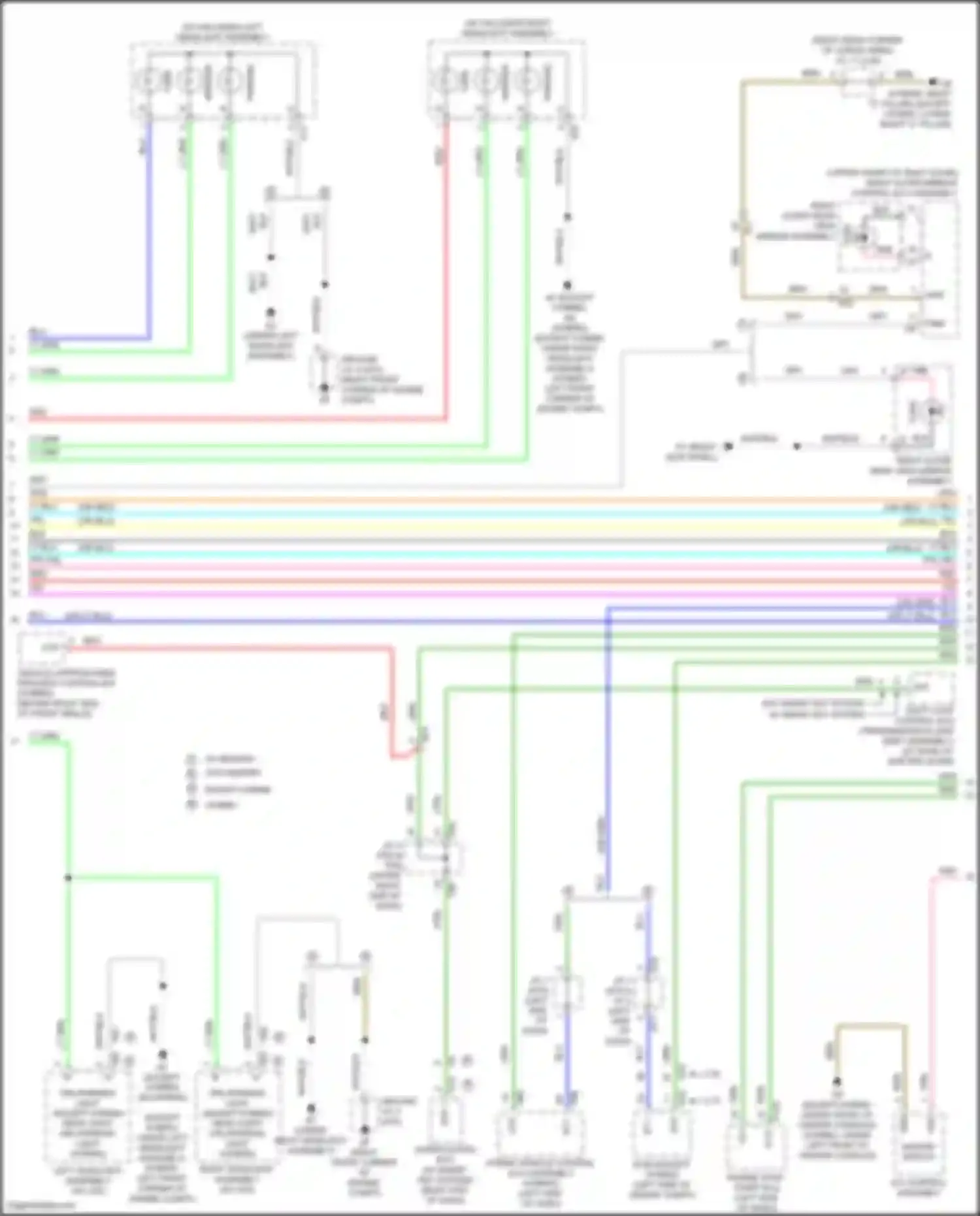 Wiring diagram w/ memory w/o memory for Toyota Highlander III facelift (2016-2019) (1 of 1)