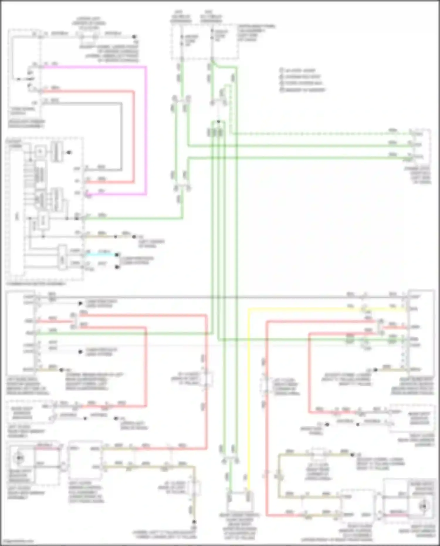 Wiring diagram w/ stop, start system w/o stop, start system w/o memory w/ memory for Toyota Highlander III facelift (2016-2019) (1 of 1)