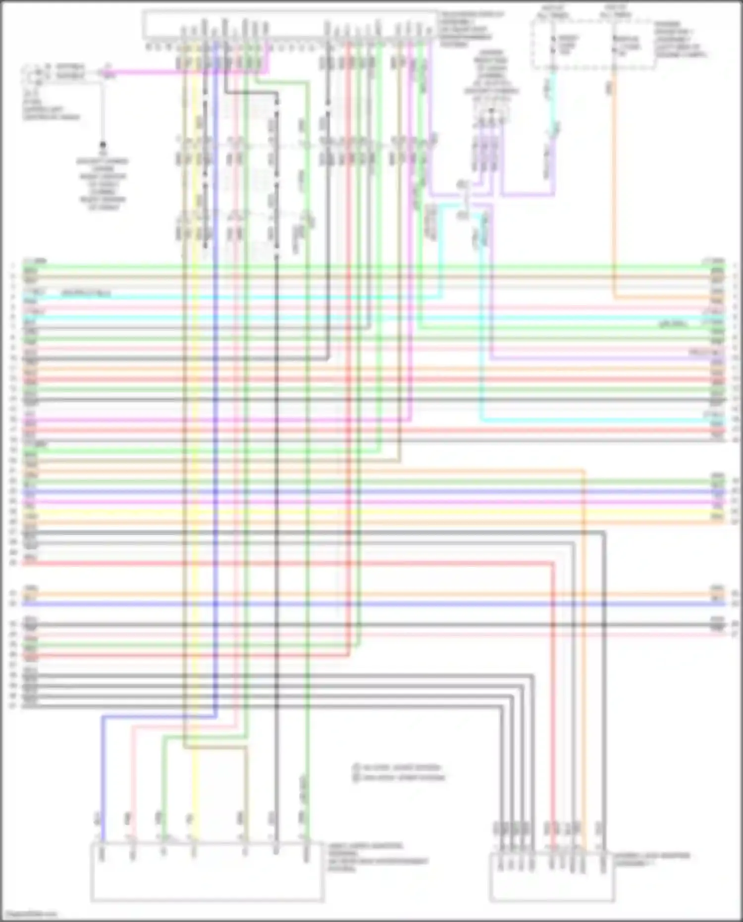 Wiring diagram w/ stop, start system w/o stop, start system for Toyota Highlander III facelift (2016-2019) (7 of 19)