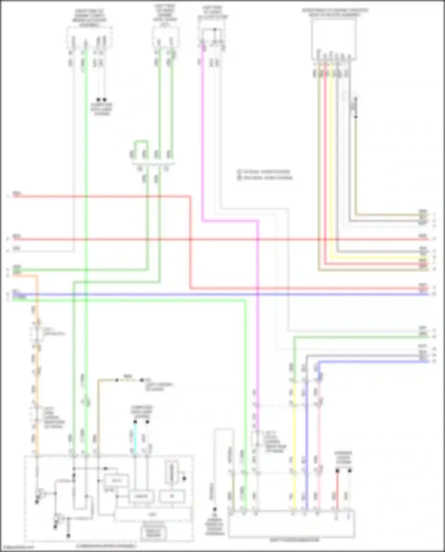 Wiring diagram w/ stop, start system w/o stop, start system for Toyota Highlander III facelift (2016-2019) (13 of 19)