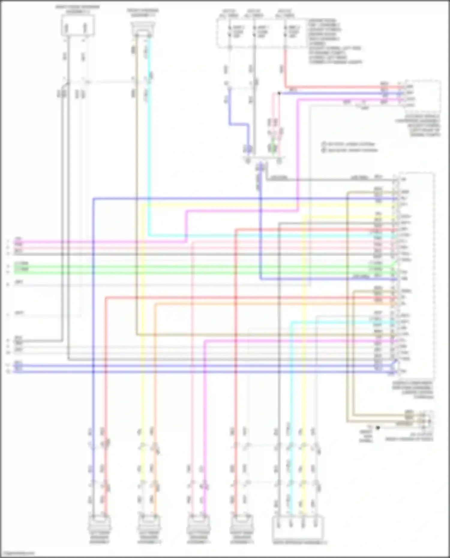 Wiring diagram w/ stop, start system w/o stop, start system for Toyota Highlander III facelift (2016-2019) (8 of 19)