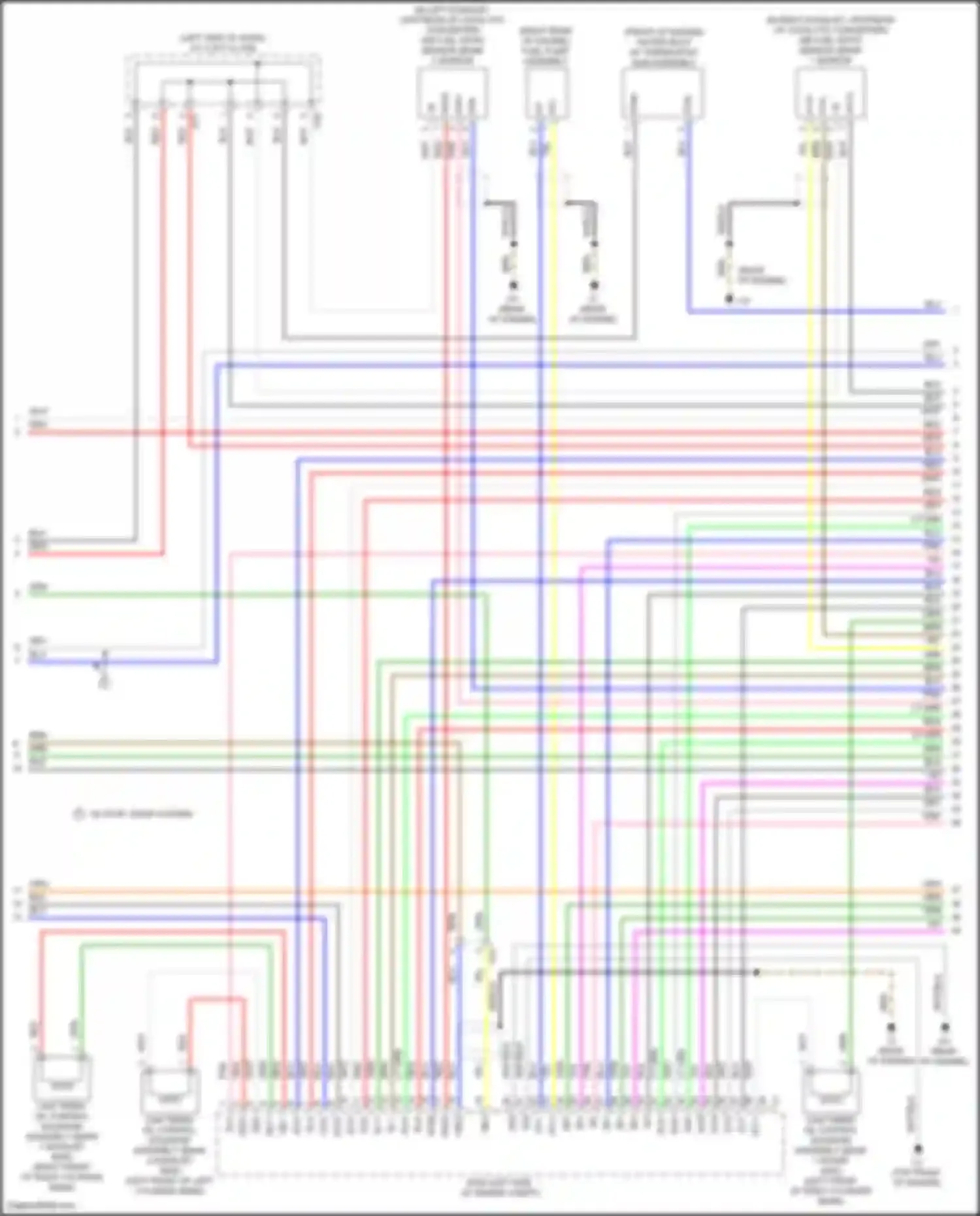 Wiring diagram water inlet w/ thermostat sub-assembly for Toyota Highlander III facelift (2016-2019) (1 of 1)