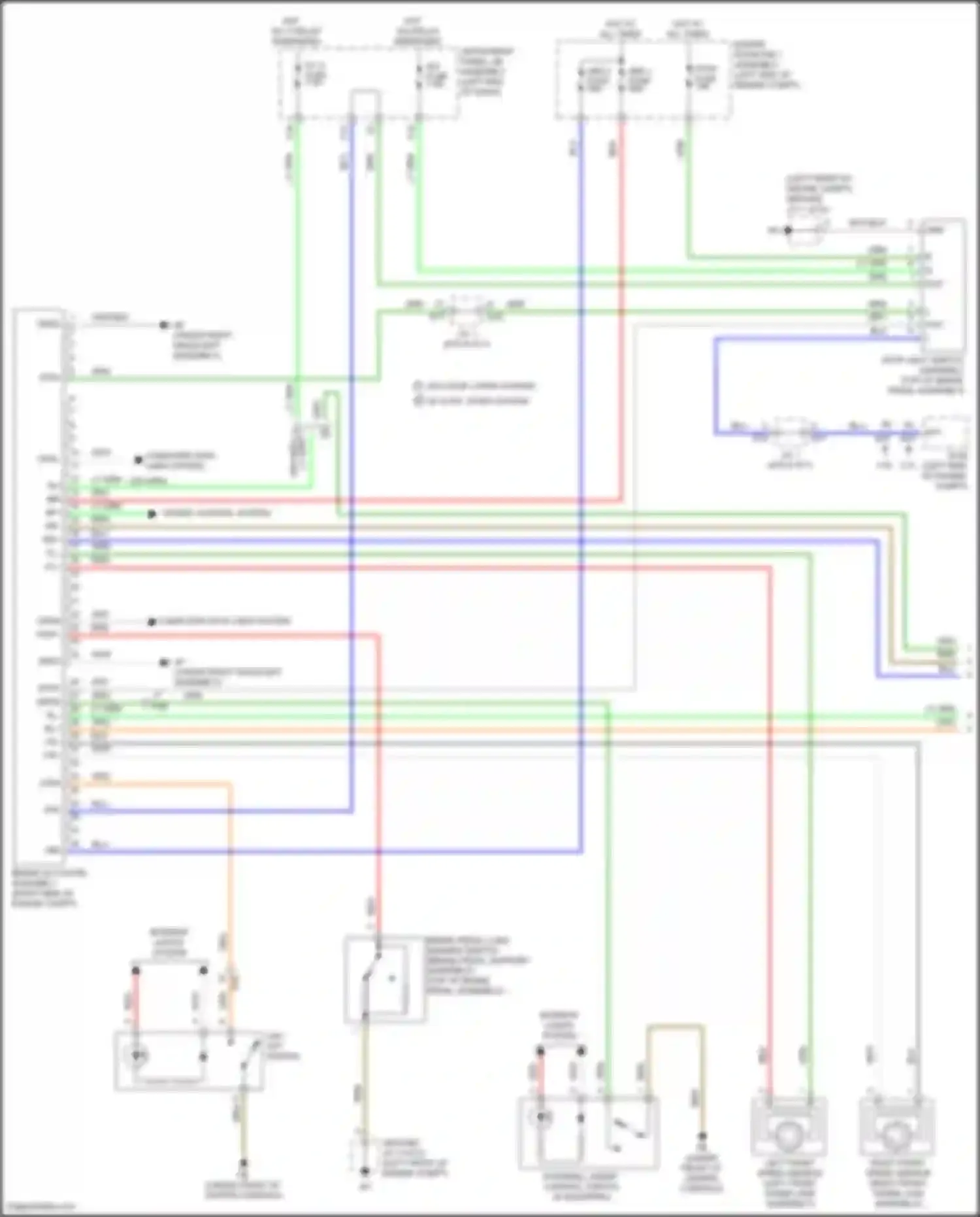 Wiring diagram w/o stop, start system w/ stop, start system for Toyota Highlander III facelift (2016-2019) (1 of 12)