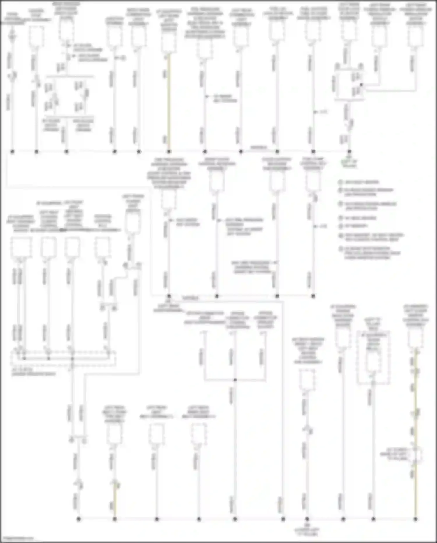Wiring diagram w/o tire pressure warning system, w/ smart key system for Toyota Highlander III facelift (2016-2019) (1 of 1)
