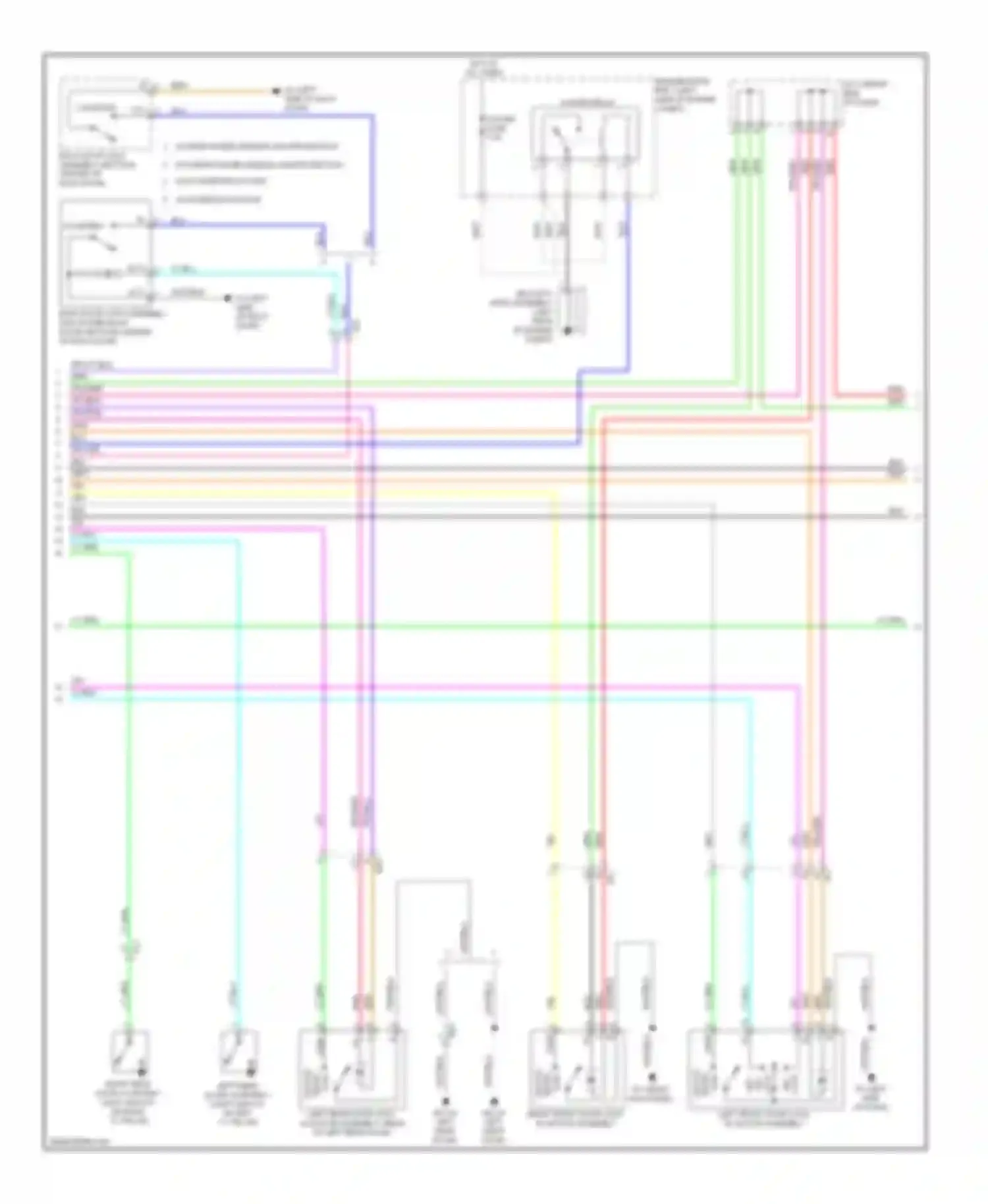 Highlander Toyota III (2013-2016): Forced entry circuit, except hybrid with smart key system (2 of 5)