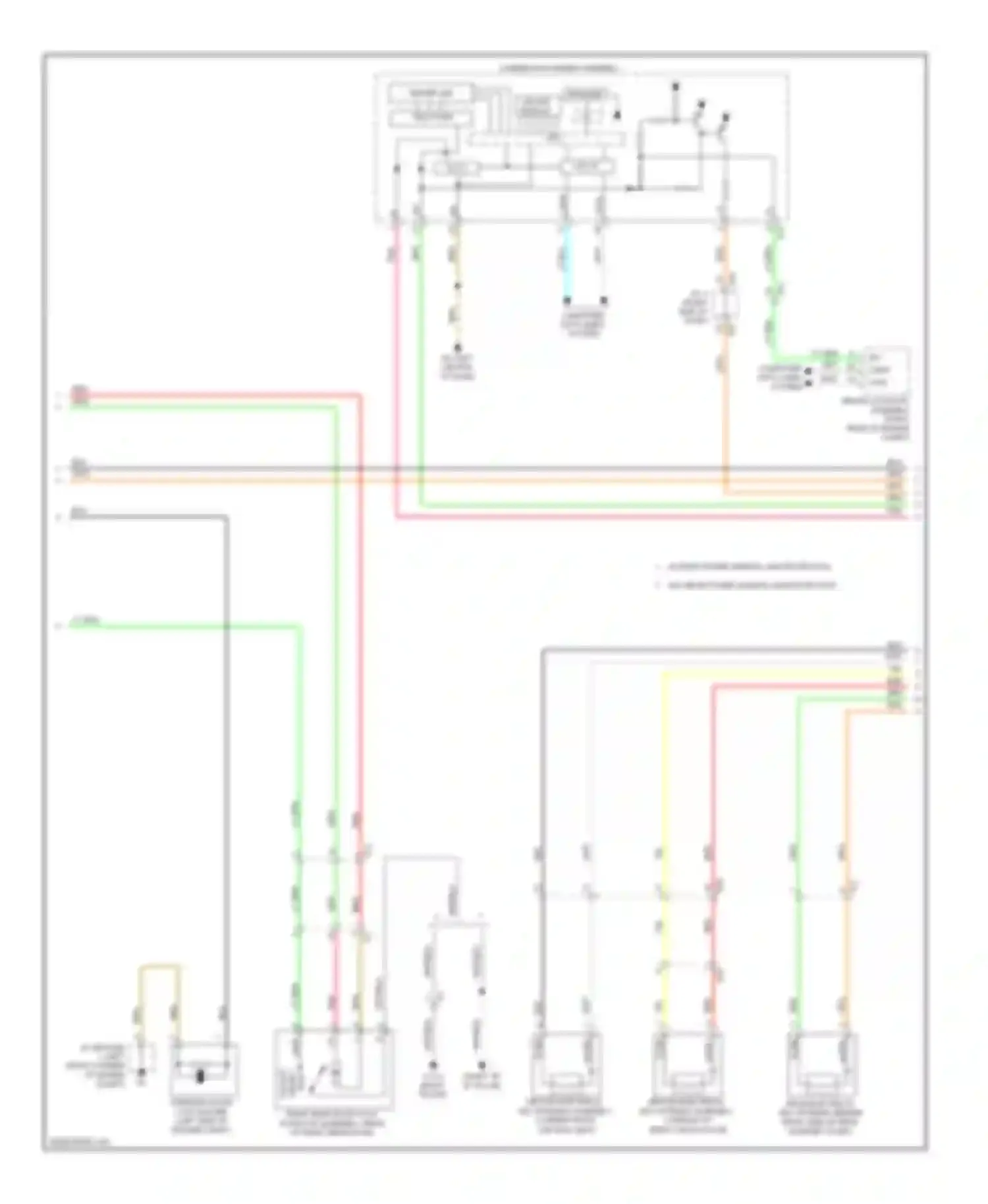 Highlander Toyota III (2013-2016): Forced entry circuit, except hybrid with smart key system (3 of 5)