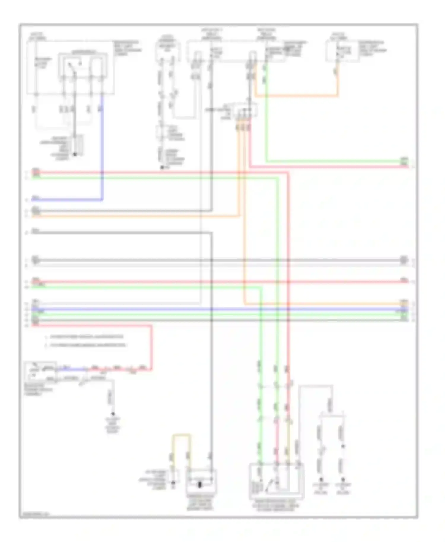 Highlander Toyota III (2013-2016): Forced entry circuit, except hybrid without smart key system (3 of 4)