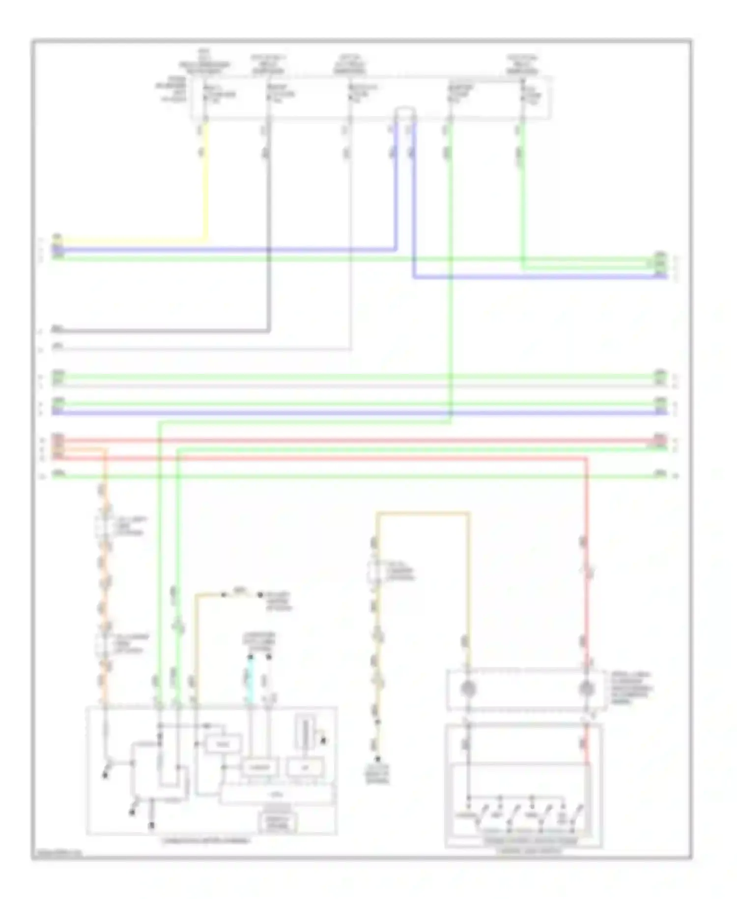 Highlander Toyota III (2013-2016): Cruise control circuit, except hybrid (2 of 3)