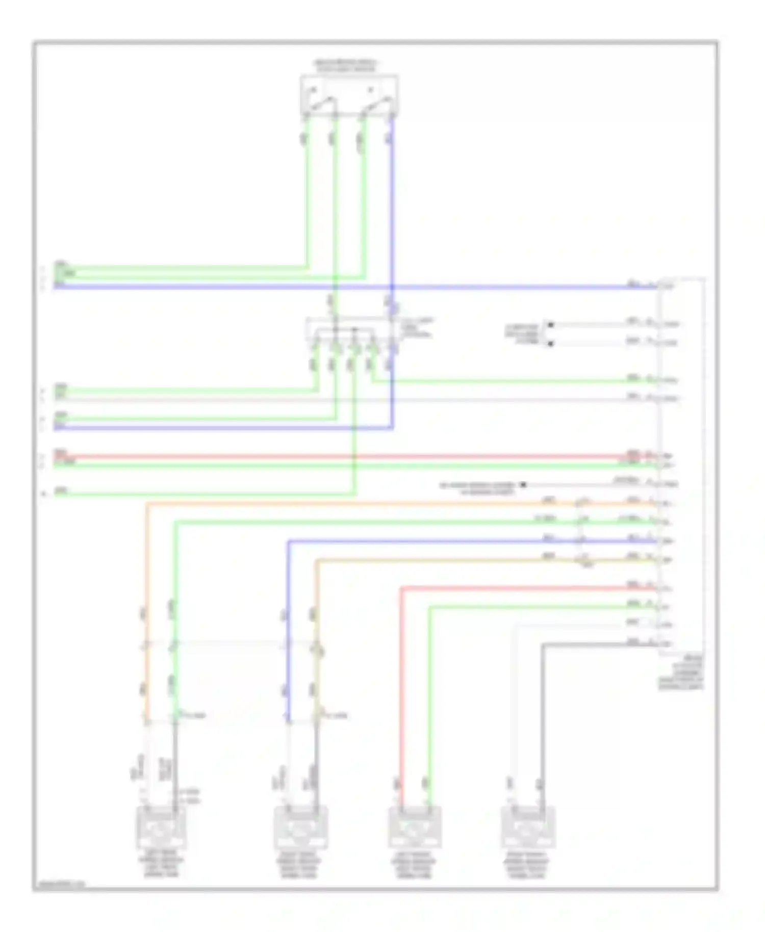 Highlander Toyota III (2013-2016): Cruise control circuit, except hybrid (3 of 3)