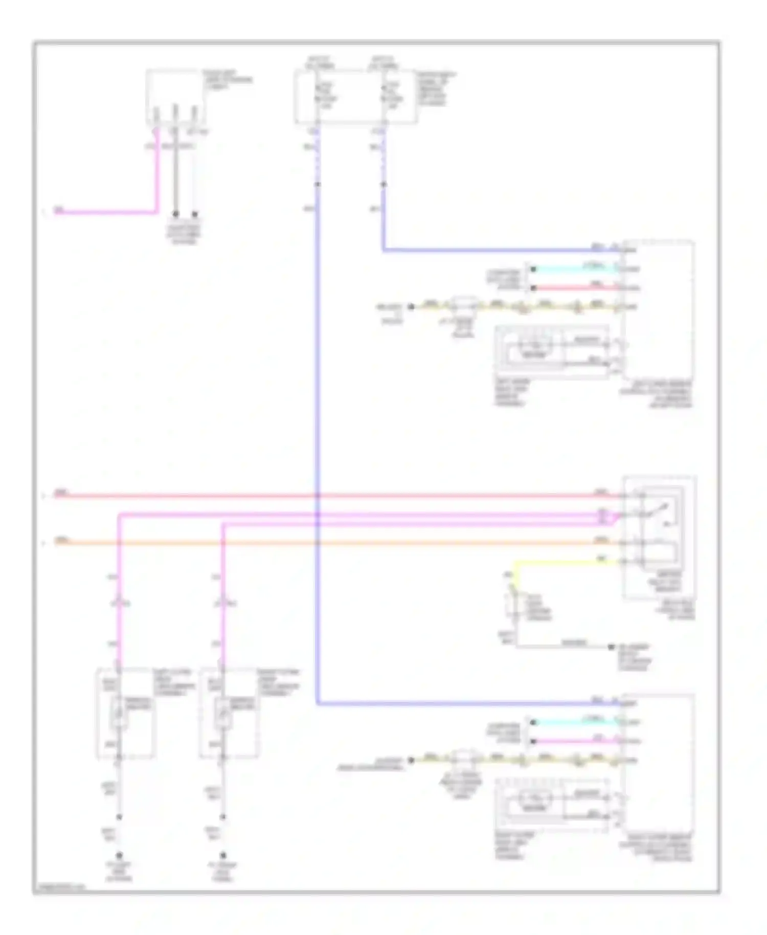 Highlander Toyota III (2013-2016): Mirror heater & rear defogger circuit (2 of 2)