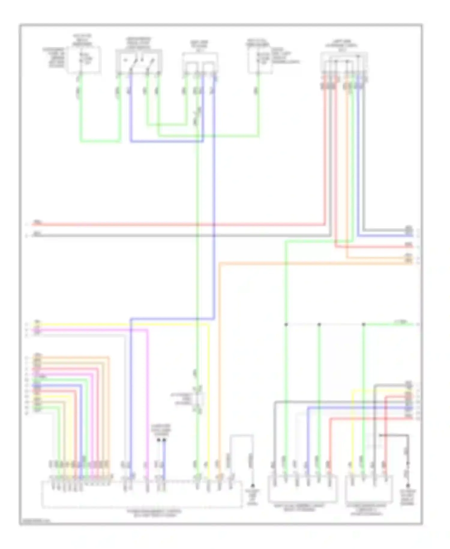 Highlander Toyota III (2013-2016): Wiring diagram engine performance 3.5l hybrid, engine controls circuit (3 of 7)