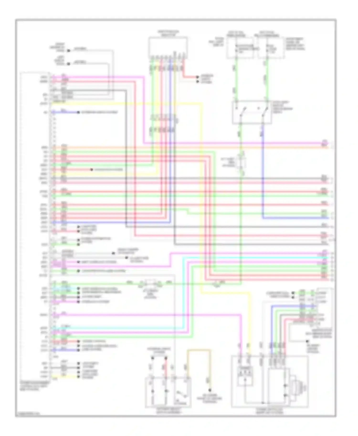 Highlander Toyota III (2013-2016): Wiring diagram engine performance 3.5l hybrid, hybrid system circuit (1 of 8)
