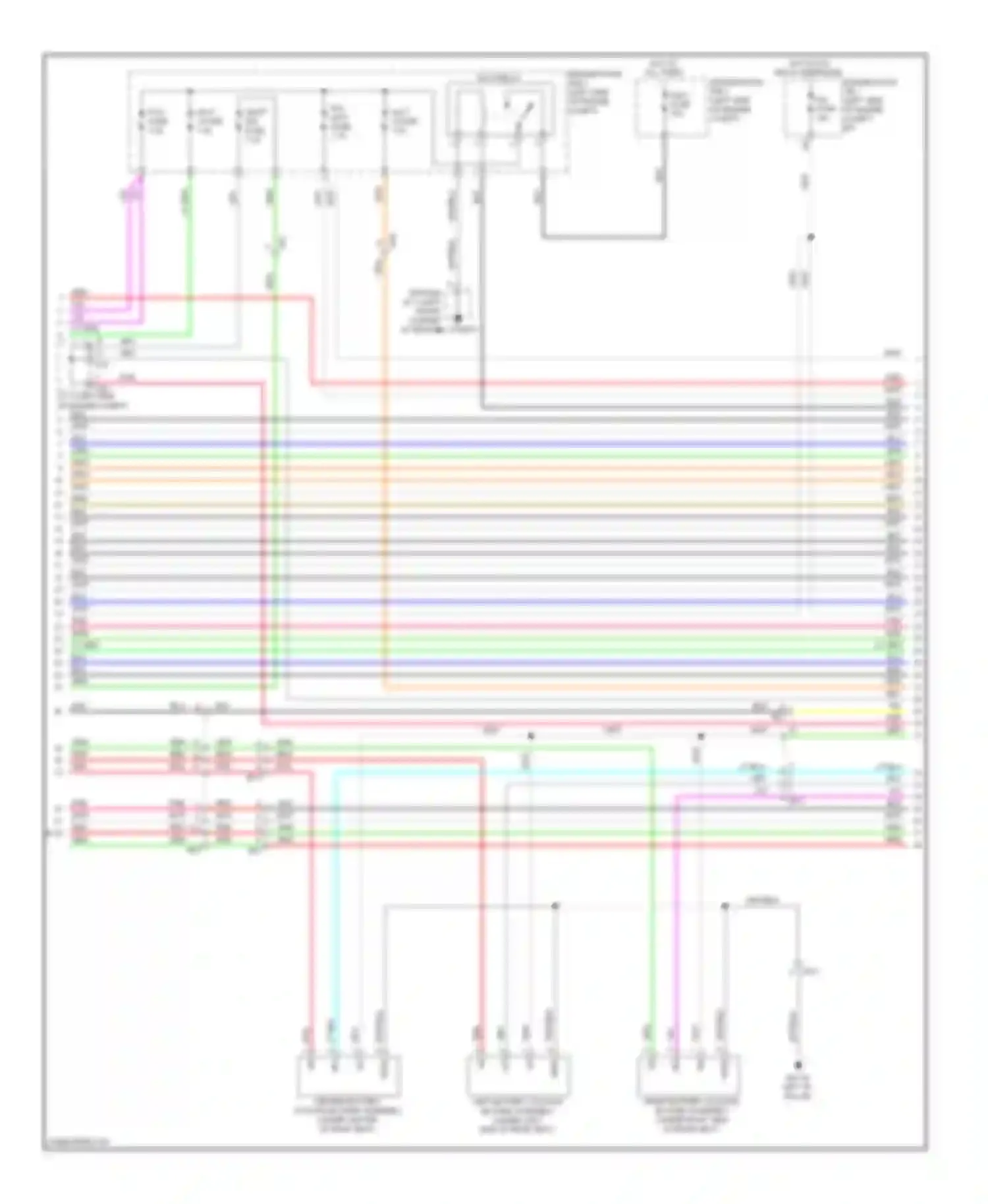 Highlander Toyota III (2013-2016): Wiring diagram engine performance 3.5l hybrid, hybrid system circuit (5 of 8)