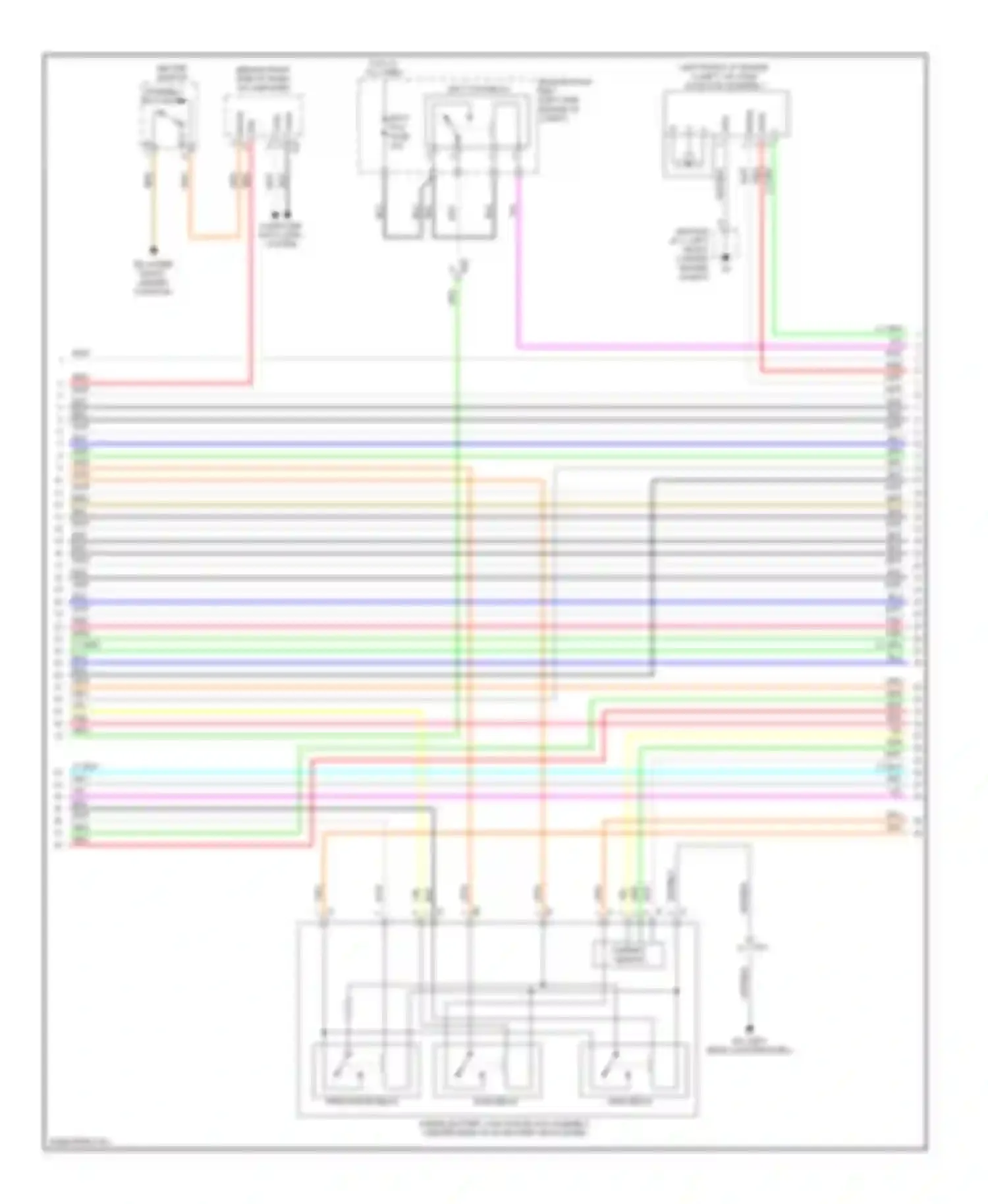 Highlander Toyota III (2013-2016): Wiring diagram engine performance 3.5l hybrid, hybrid system circuit (6 of 8)