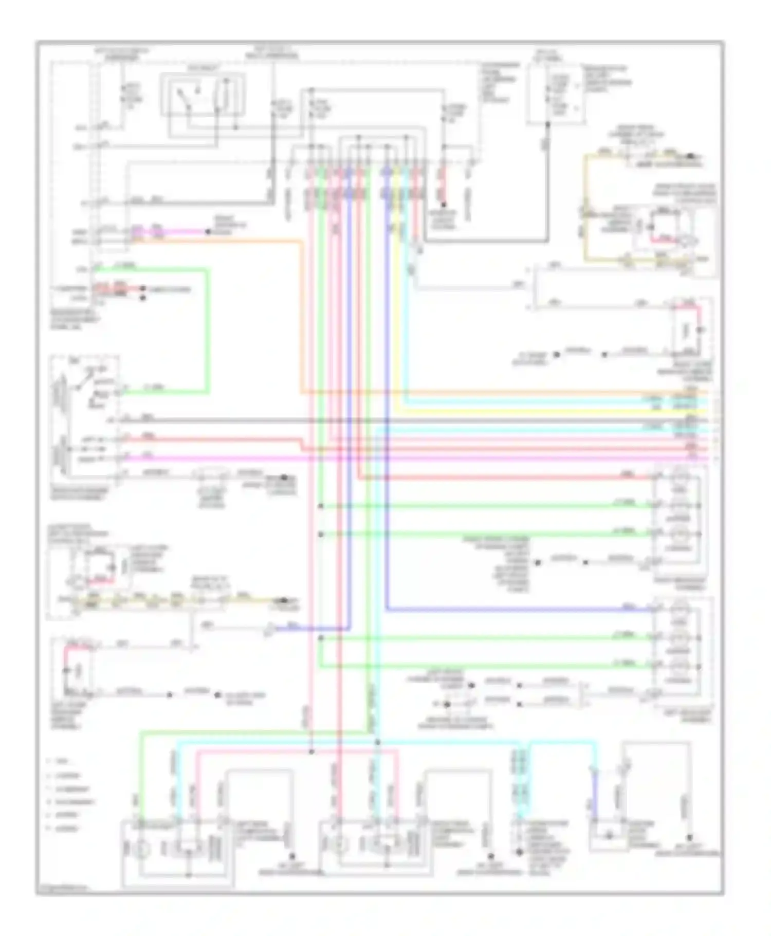 Highlander Toyota III (2013-2016): Exterior lamps circuit (1 of 2)