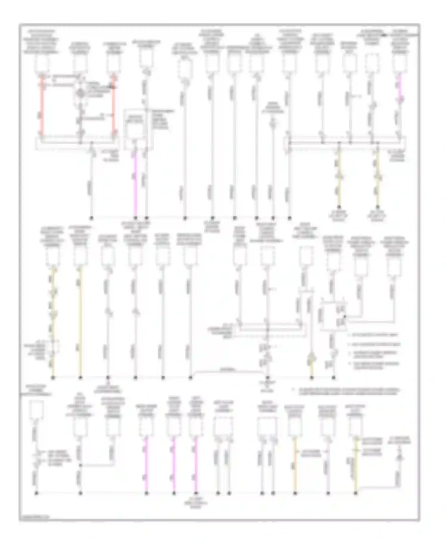 Highlander Toyota III (2013-2016): Ground distribution circuit, except hybrid (3 of 6)
