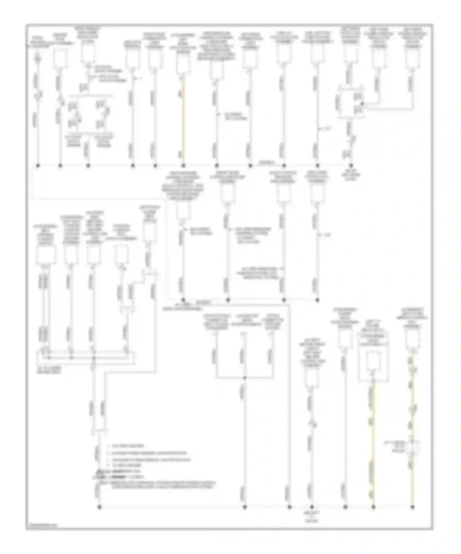 Highlander Toyota III (2013-2016): Ground distribution circuit, except hybrid (4 of 6)