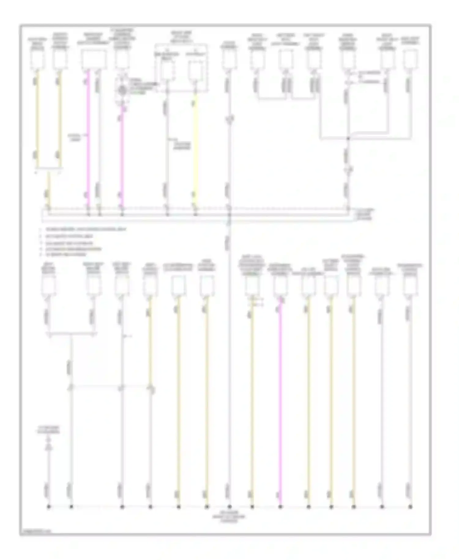 Highlander Toyota III (2013-2016): Ground distribution circuit, except hybrid (5 of 6)