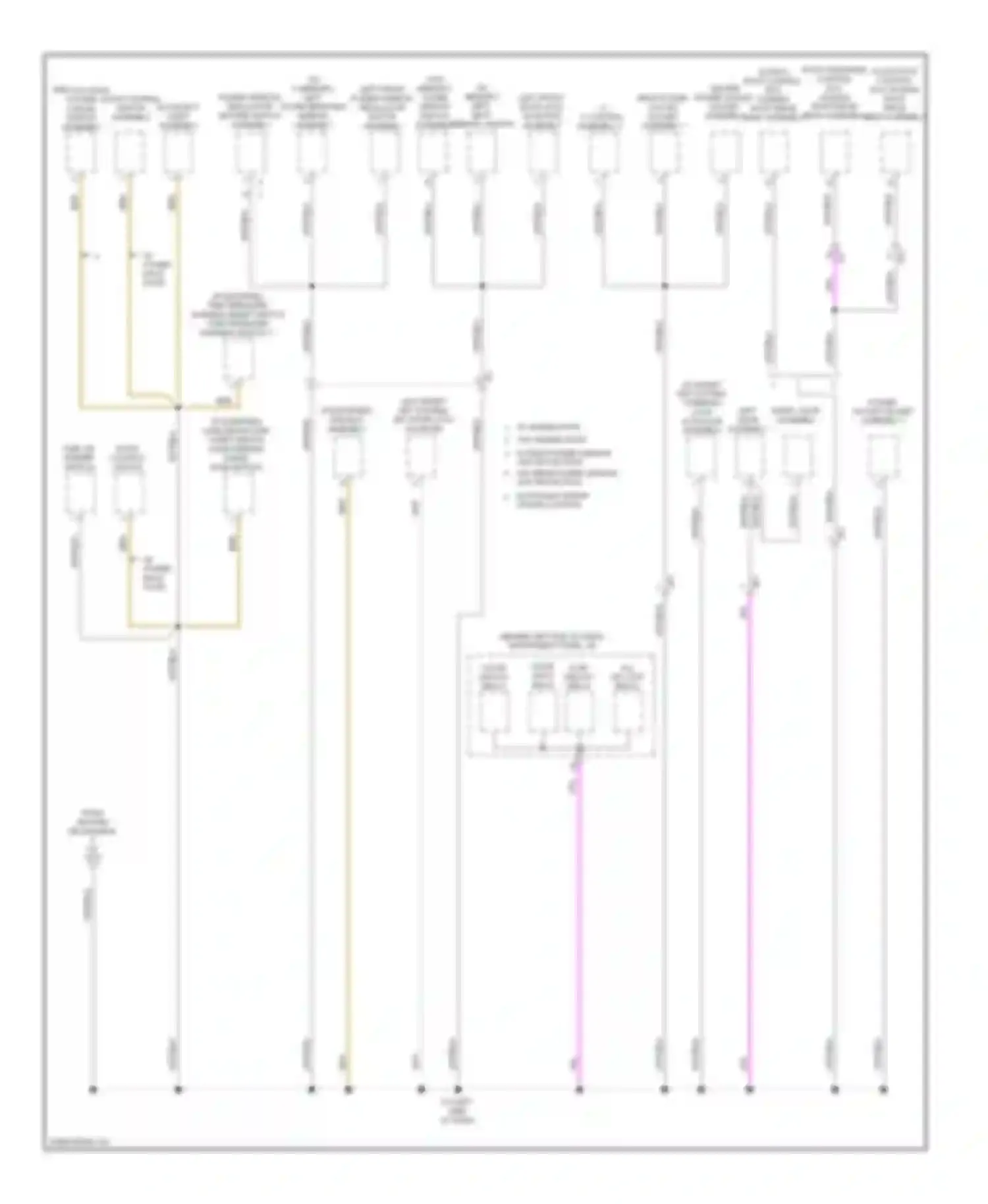 Highlander Toyota III (2013-2016): Ground distribution circuit, except hybrid (6 of 6)
