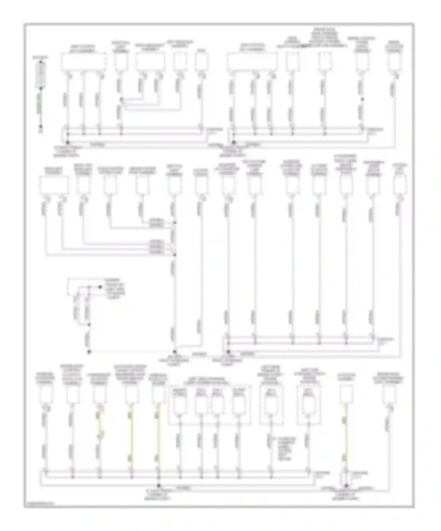 Highlander Toyota III (2013-2016): Ground distribution circuit, hybrid (1 of 6)