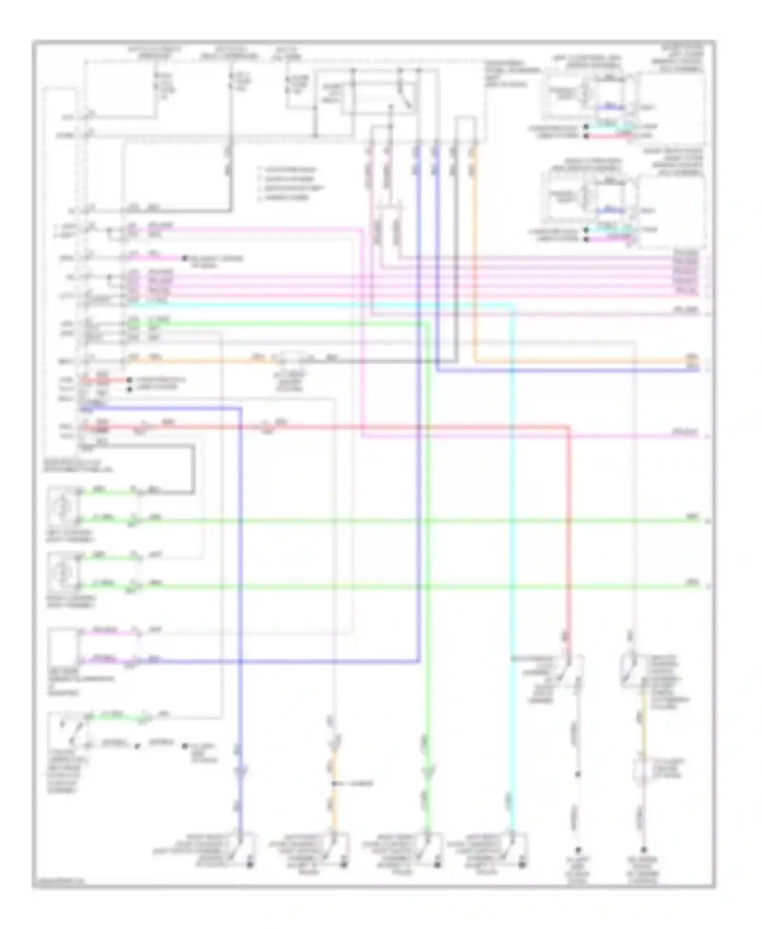 Highlander Toyota III (2013-2016): Courtesy lamps circuit (1 of 2)