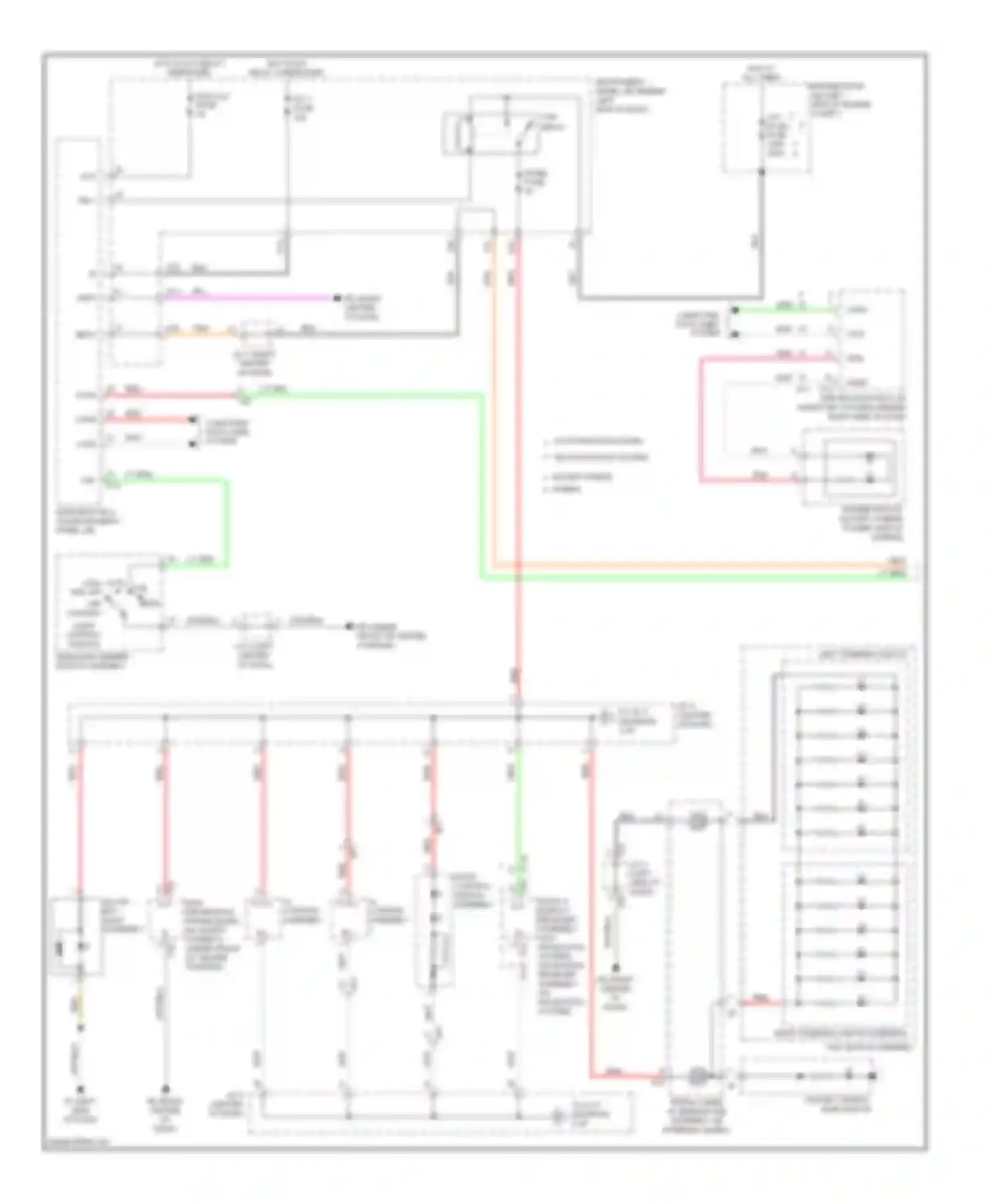 Highlander Toyota III (2013-2016): Instrument illumination circuit (1 of 3)