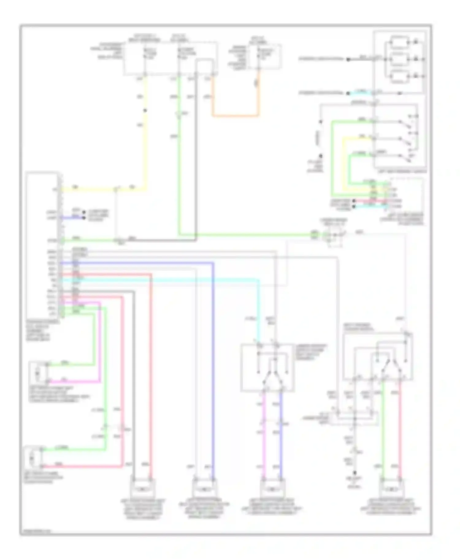 Highlander Toyota III (2013-2016): Memory seat circuit