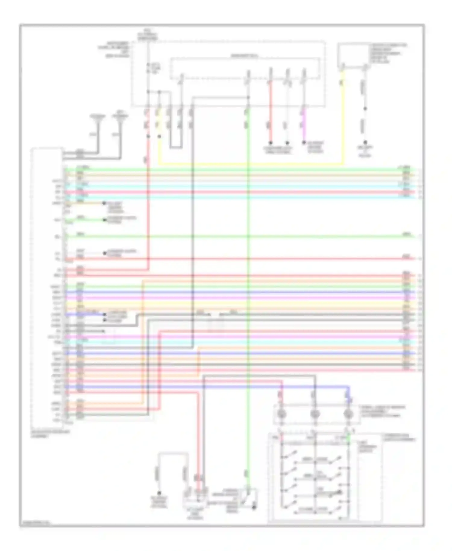 Highlander Toyota III (2013-2016): Navigation circuit, 12 speakers (1 of 7)