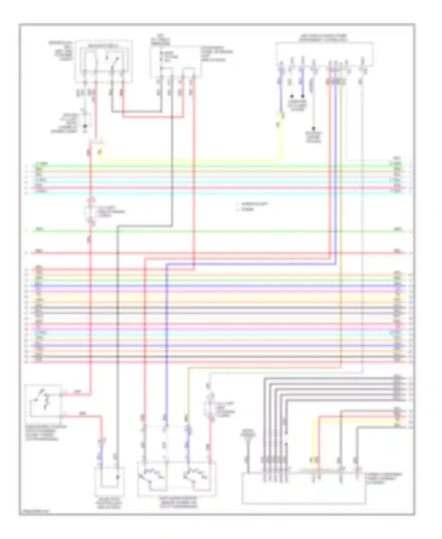 Highlander Toyota III (2013-2016): Navigation circuit, 12 speakers (2 of 7)