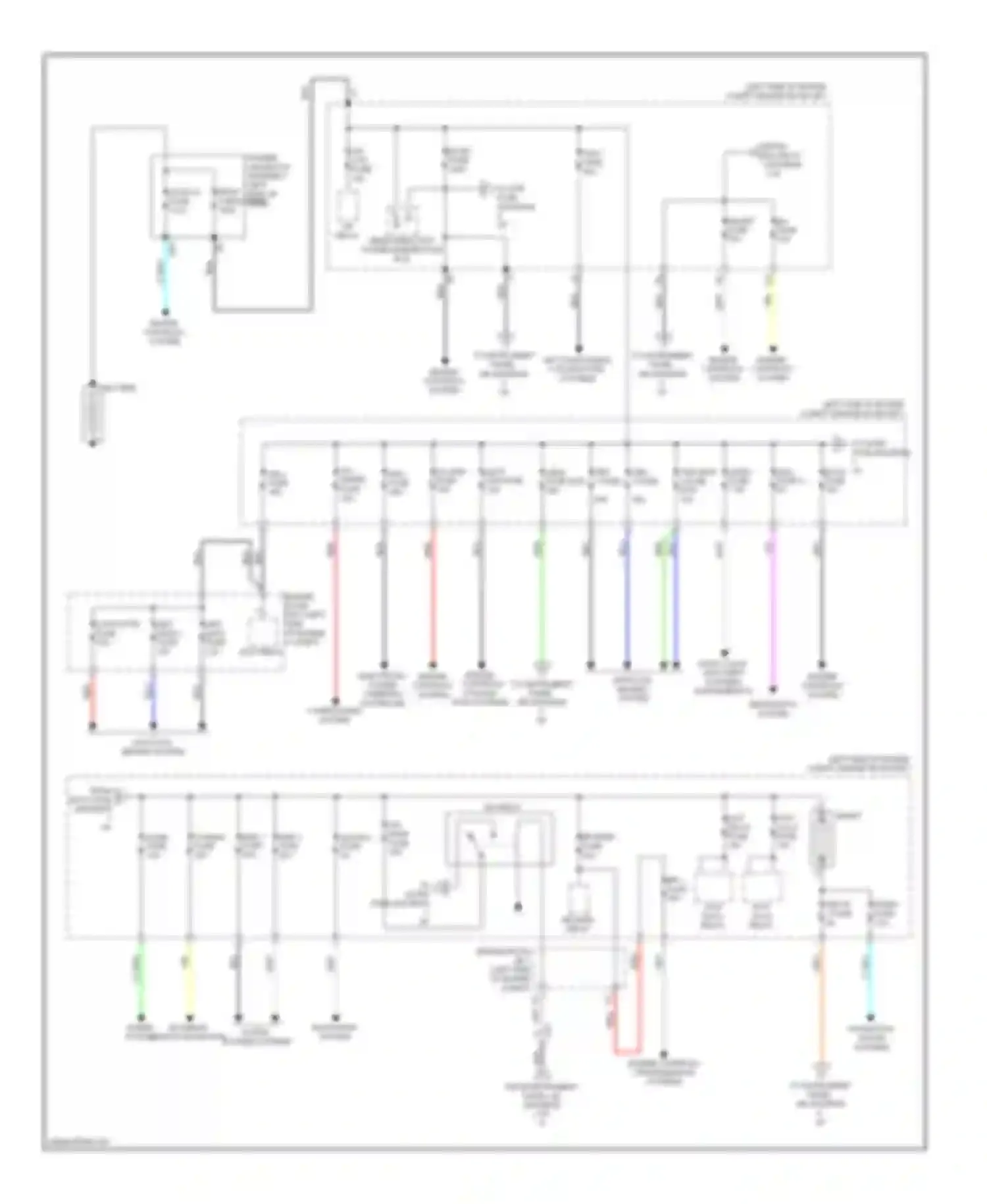 Highlander Toyota III (2013-2016): Power distribution circuit, hybrid (1 of 4)