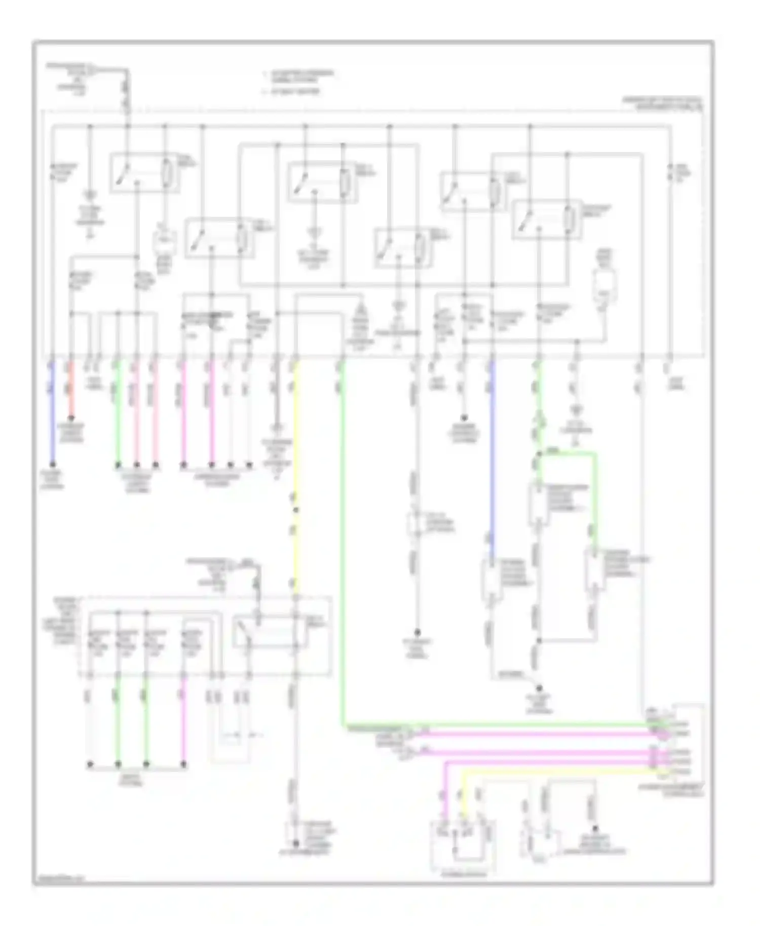 Highlander Toyota III (2013-2016): Power distribution circuit, hybrid (2 of 4)