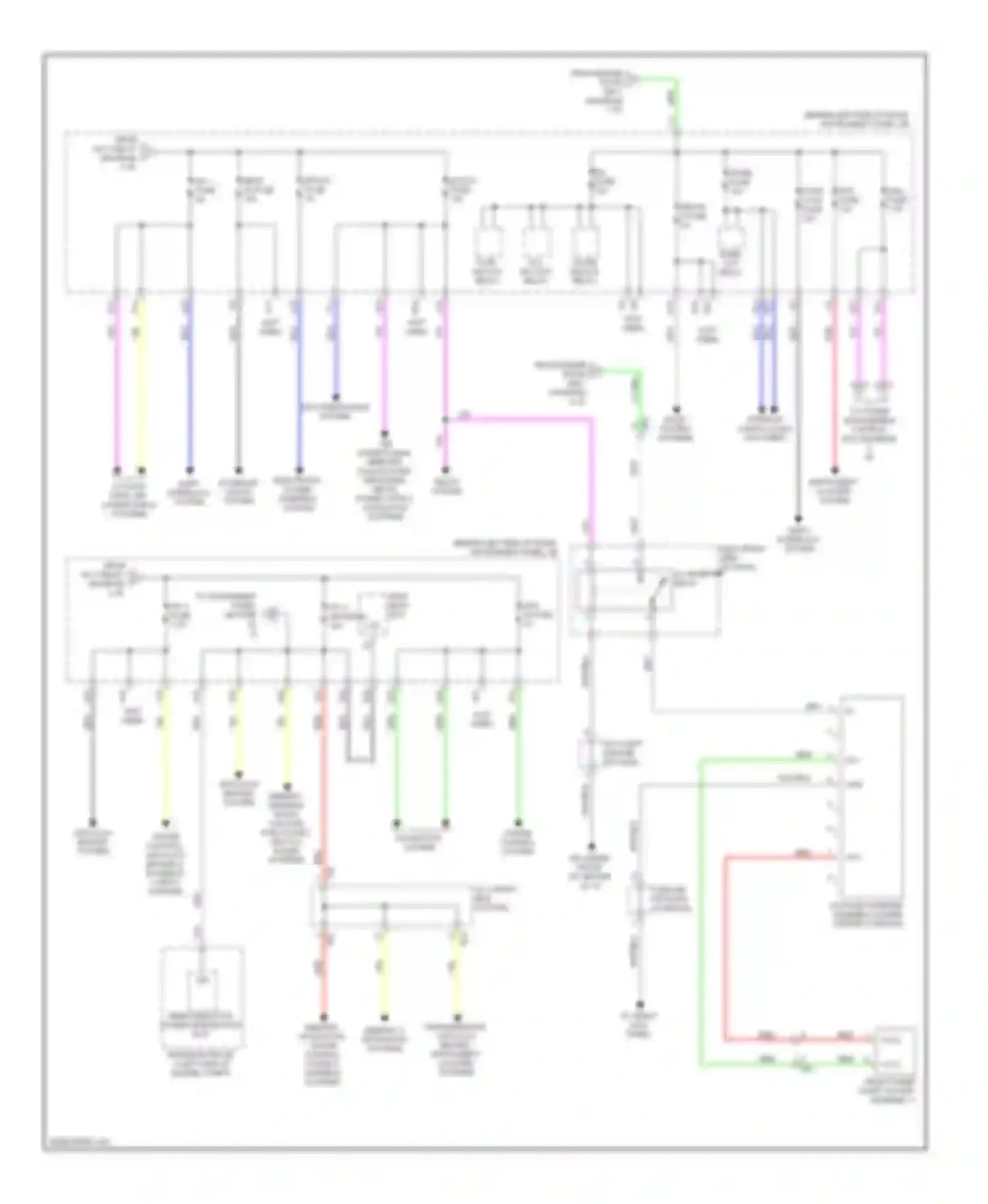 Highlander Toyota III (2013-2016): Power distribution circuit, hybrid (3 of 4)