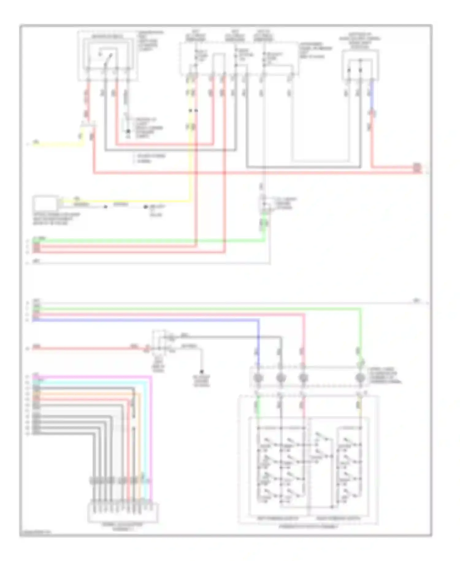 Highlander Toyota III (2013-2016): 6-speaker system circuit, without navigation (3 of 4)