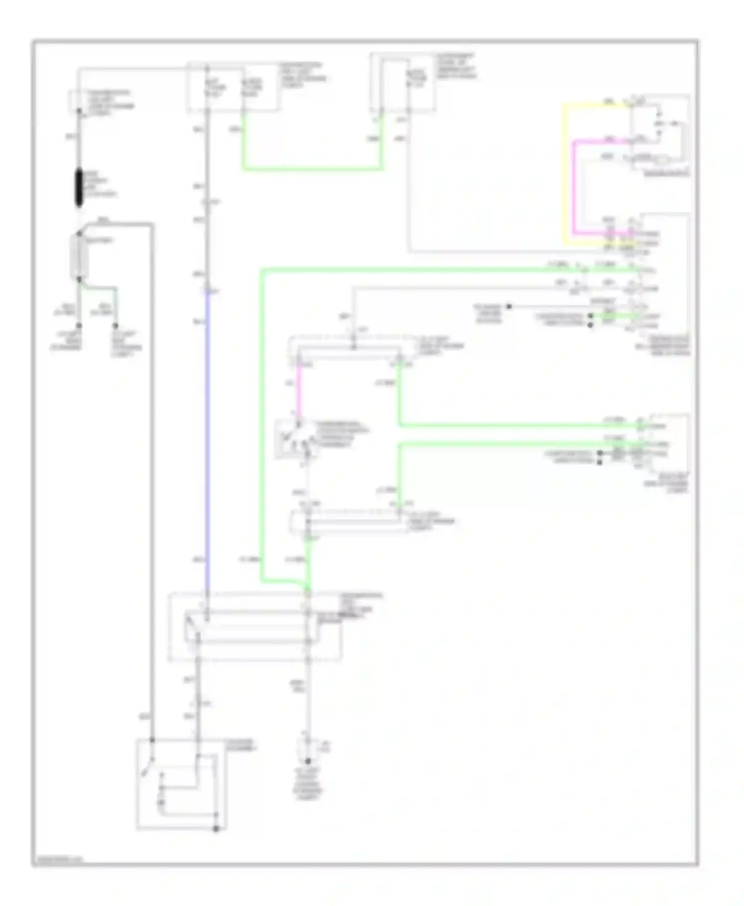 Highlander Toyota III (2013-2016): Starting circuit, with smart key system