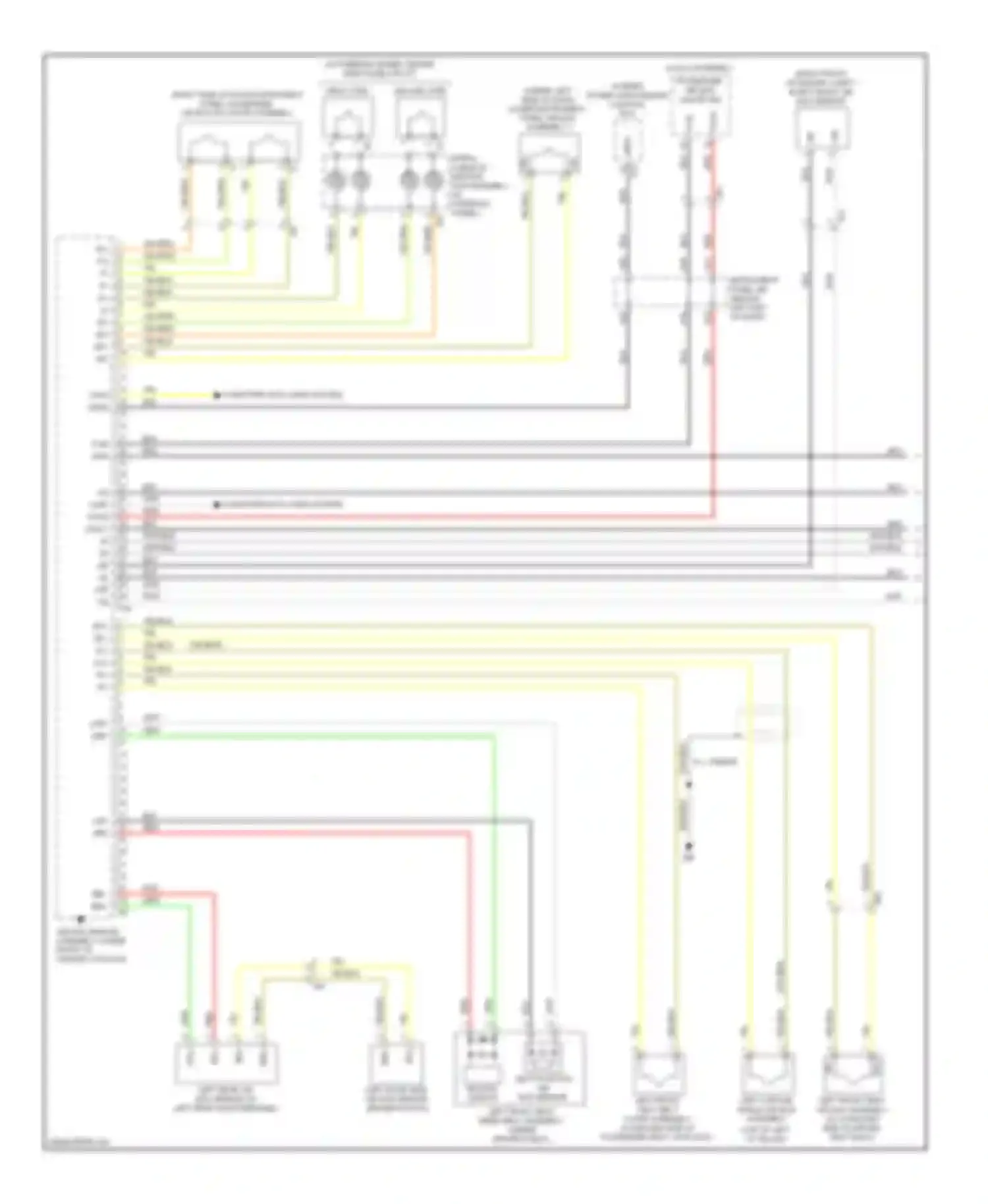 Highlander Toyota III (2013-2016): Supplemental restraints circuit (1 of 3)