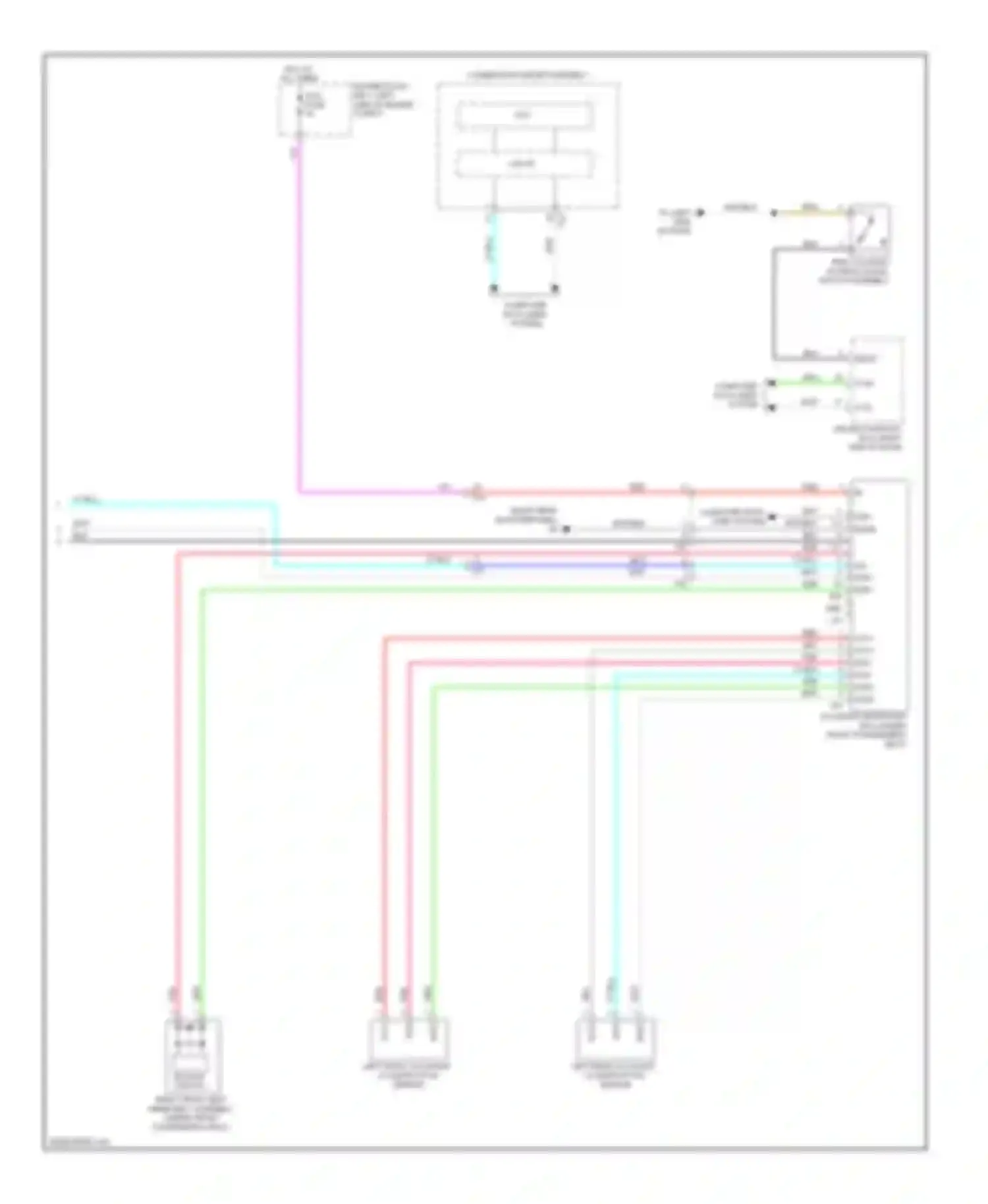 Highlander Toyota III (2013-2016): Supplemental restraints circuit (3 of 3)
