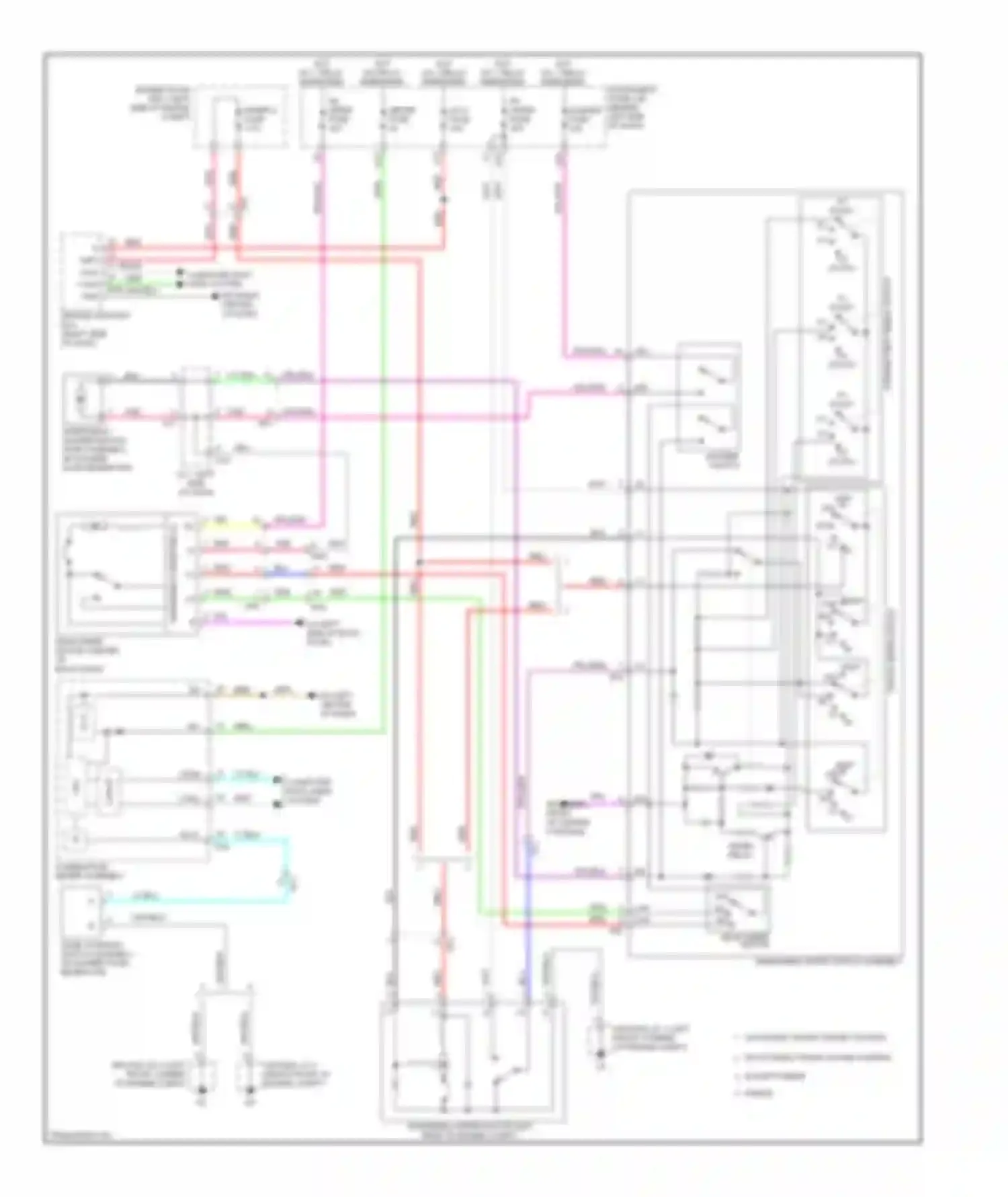 Highlander Toyota III (2013-2016): Wiper/washer circuit
