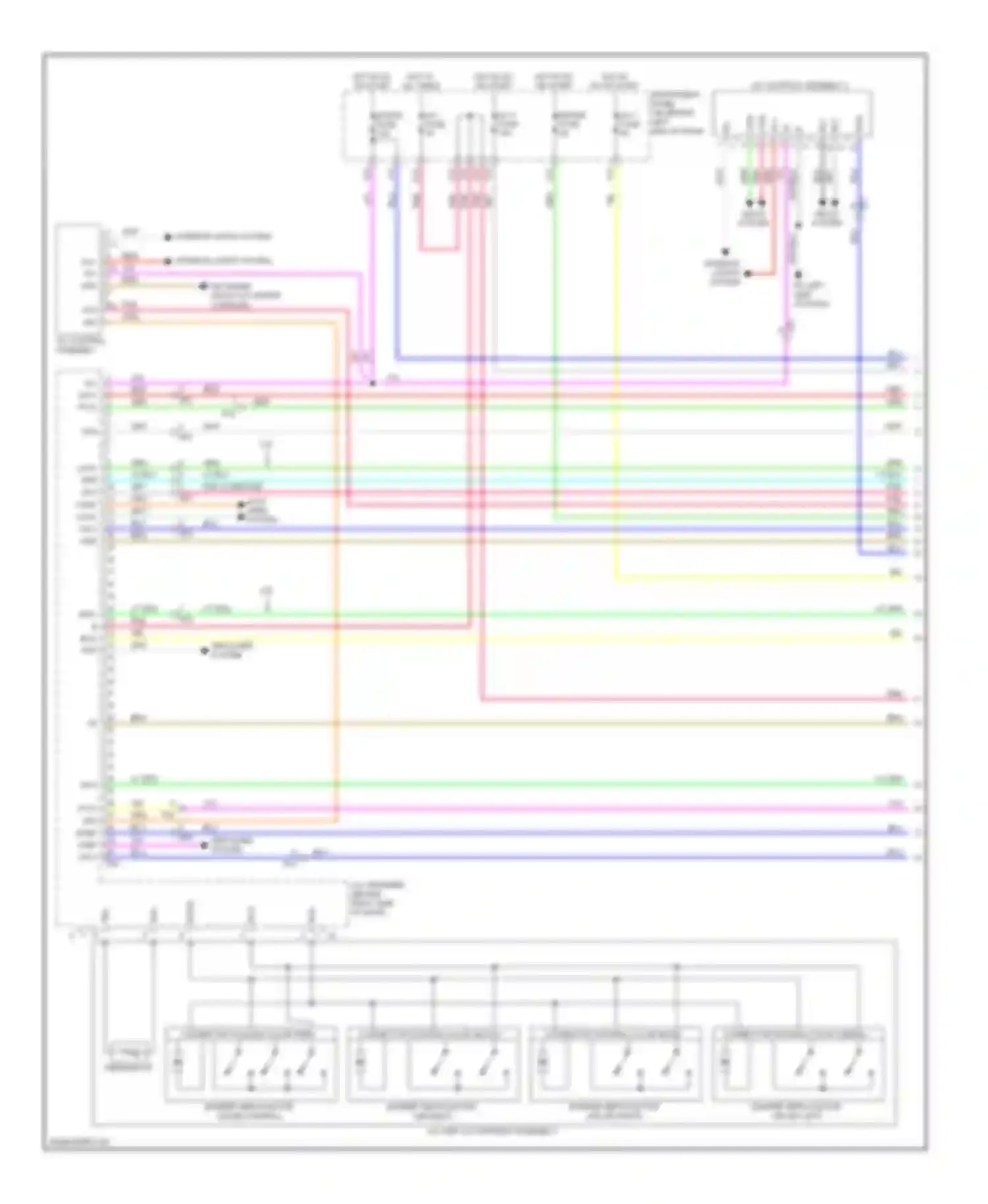 Wiring diagram a/c control assembly 2 for Toyota Highlander III (2013-2016) (1 of 7)