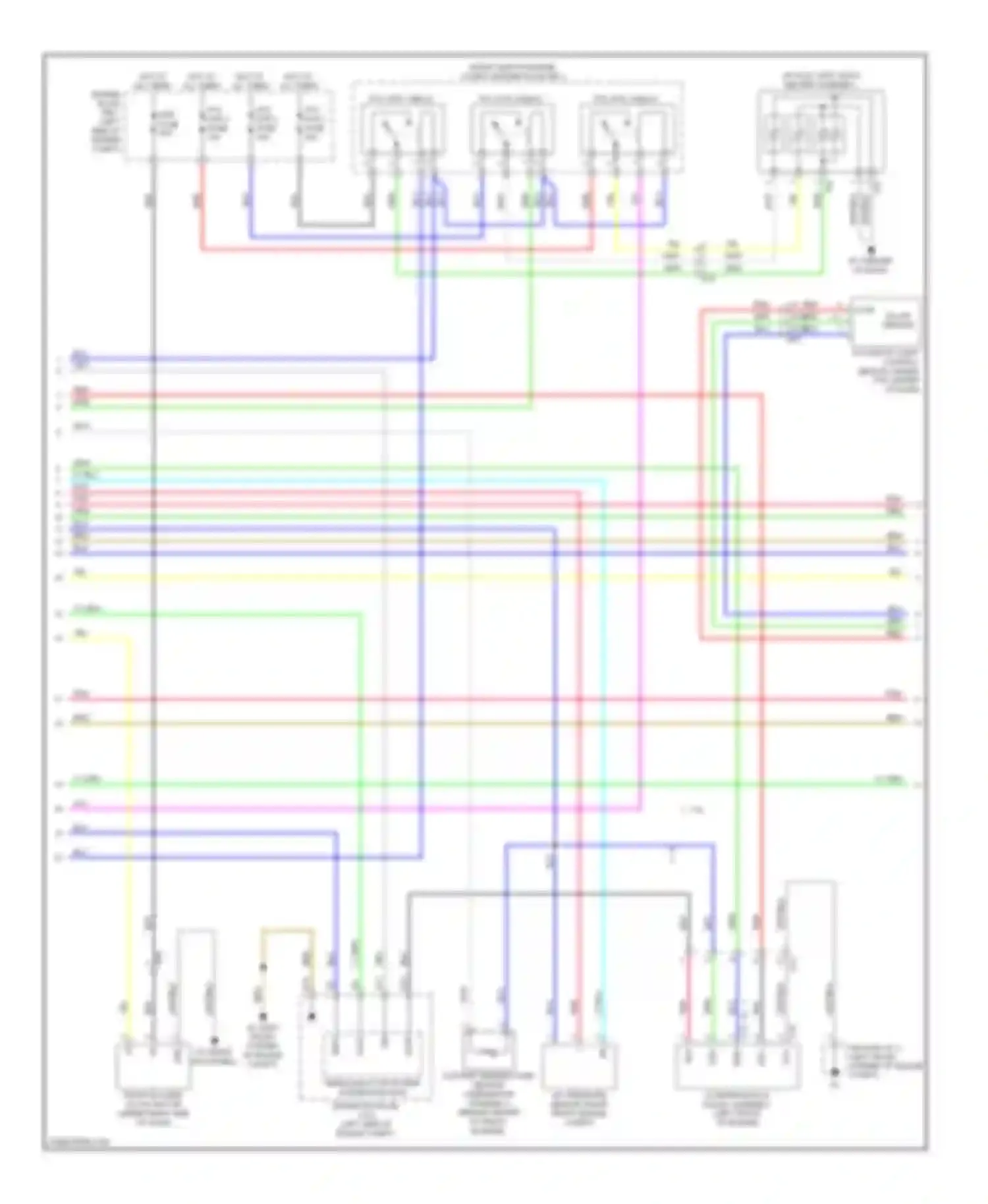 Wiring diagram automatic light control sensor (under top center for Toyota Highlander III (2013-2016) (1 of 1)
