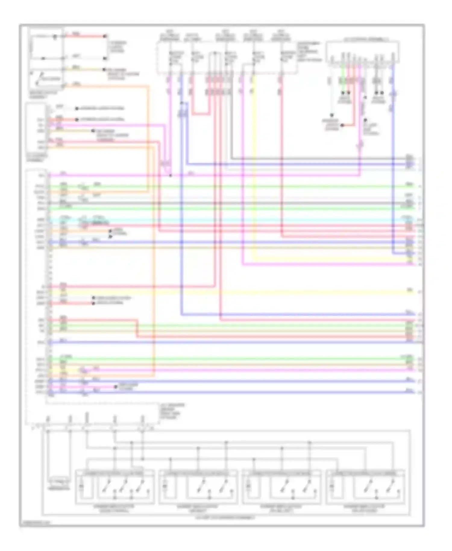 Wiring diagram defogger system seats system for Toyota Highlander III (2013-2016) (1 of 1)
