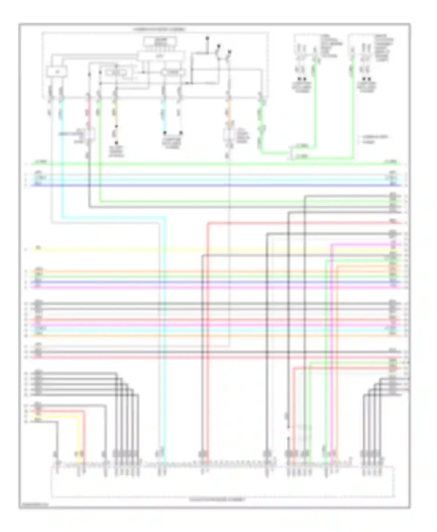 Wiring diagram driver display for Toyota Highlander III (2013-2016) (2 of 10)
