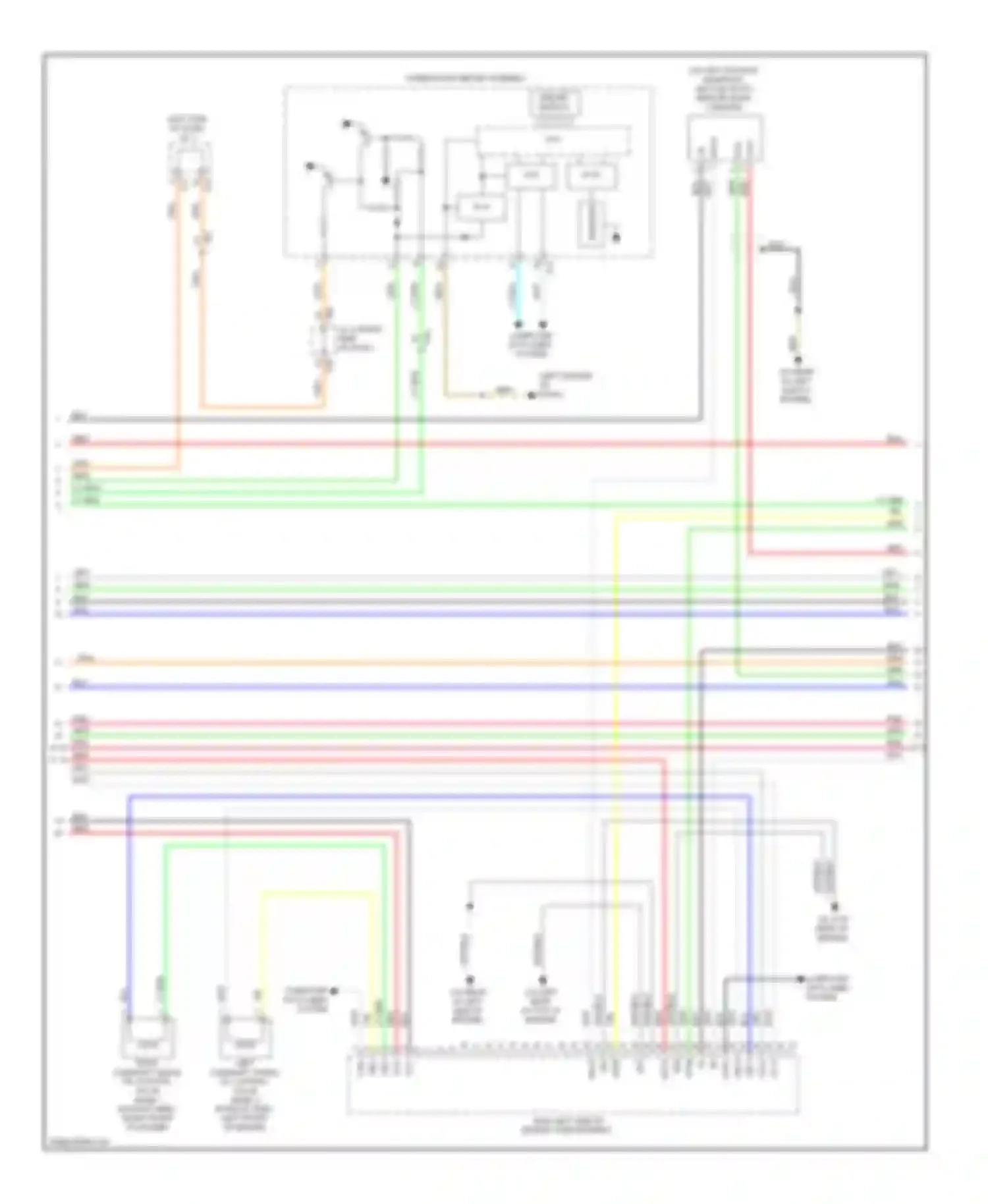 Wiring diagram driver display for Toyota Highlander III (2013-2016) (10 of 10)